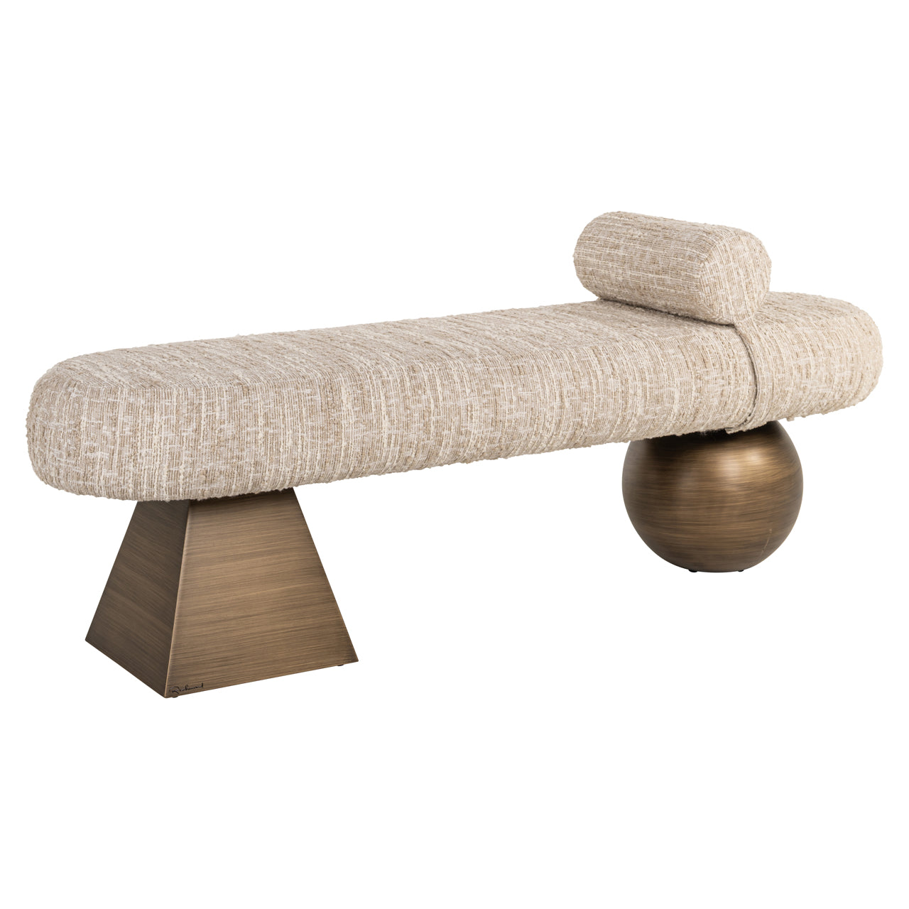 Alexander Jones Geneva Beige Angora Bench Seat by Richmond Interiors
