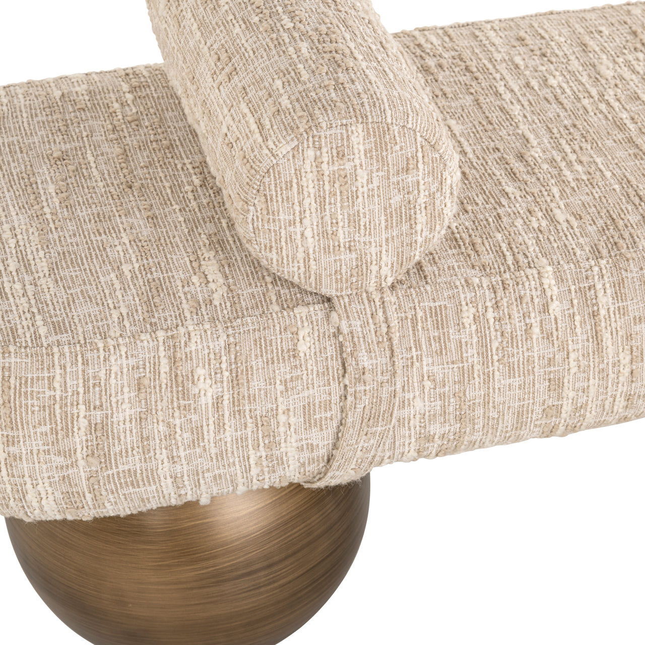 Alexander Jones Geneva Beige Angora Bench Seat by Richmond Interiors