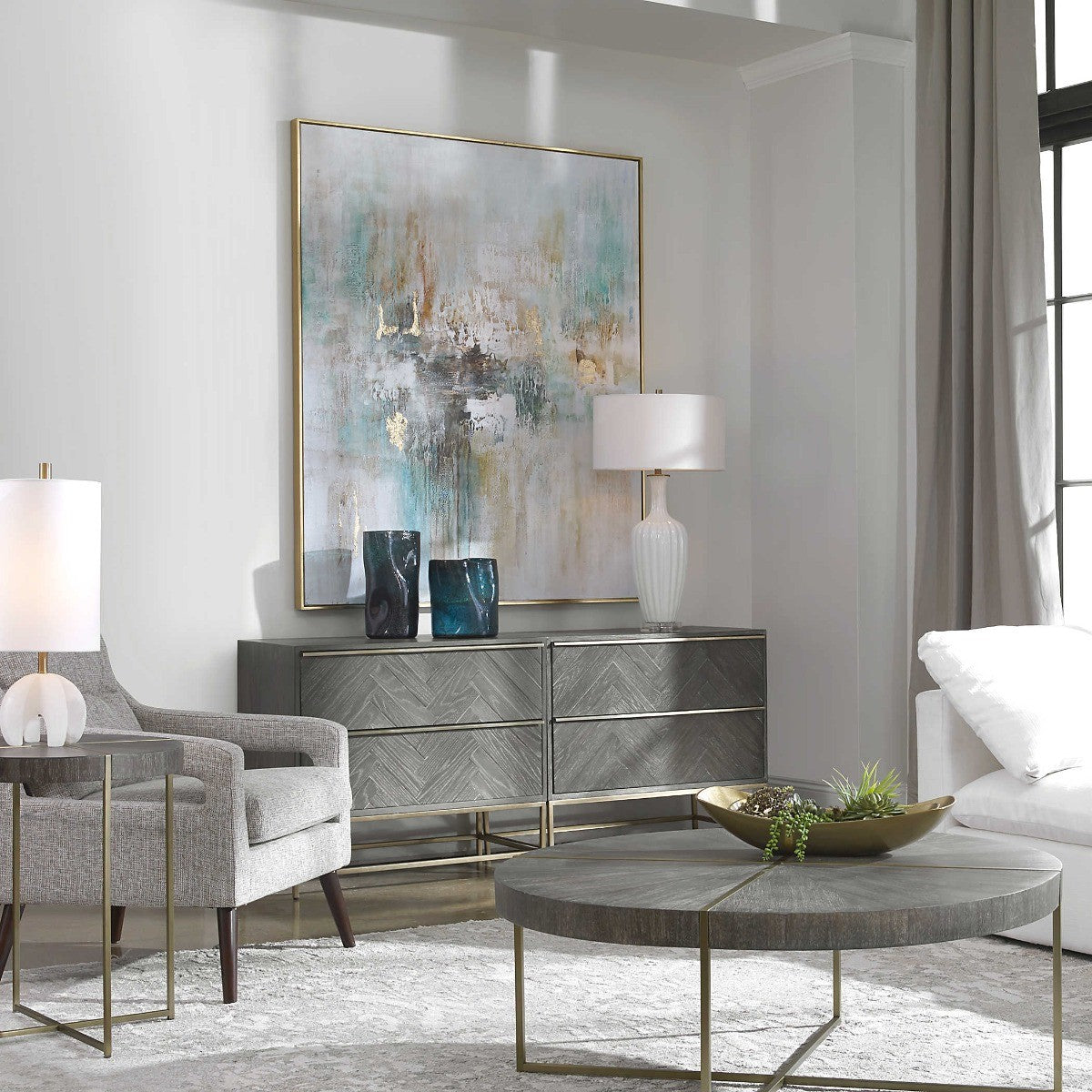 Vibrant Expression Hand Painted Art by Uttermost