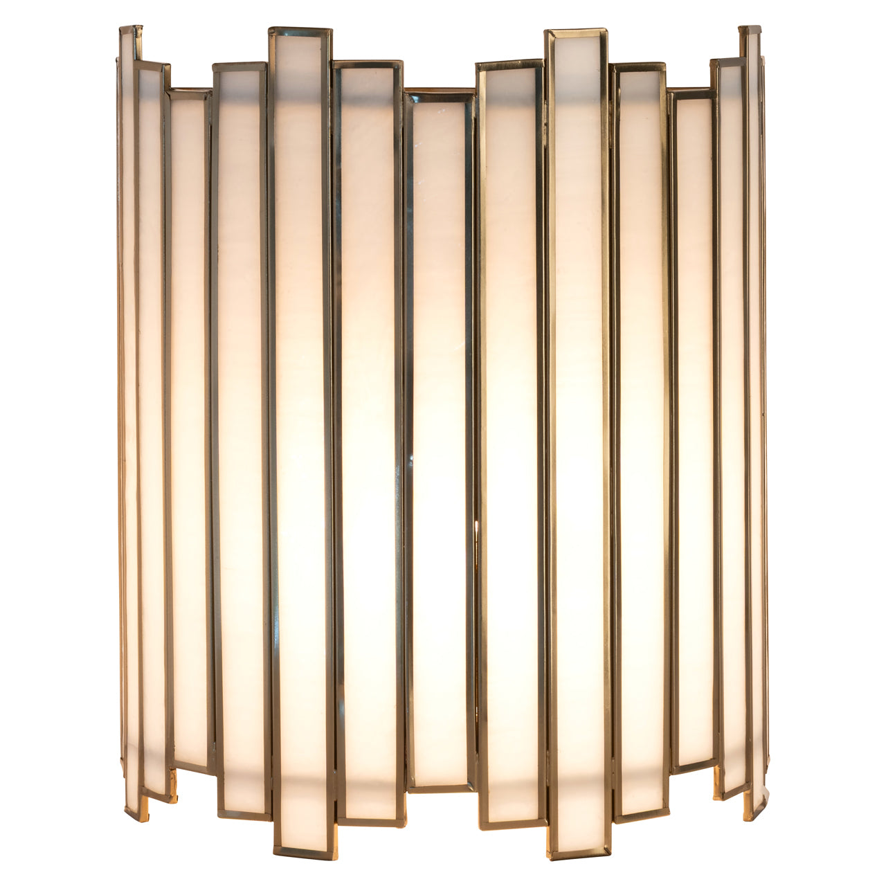 Lima Antique Brass & Opal Glass Wall Light by Richmond Interiors
