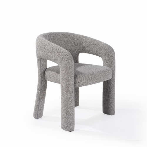 Jace Grey Boucle Dining Chair by Tommy Franks