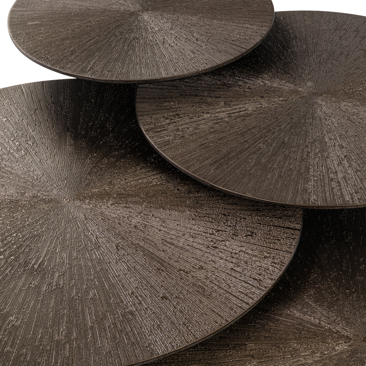 Quadra Bronze Metal Coffee Table Set of 4 by Richmond Interiors