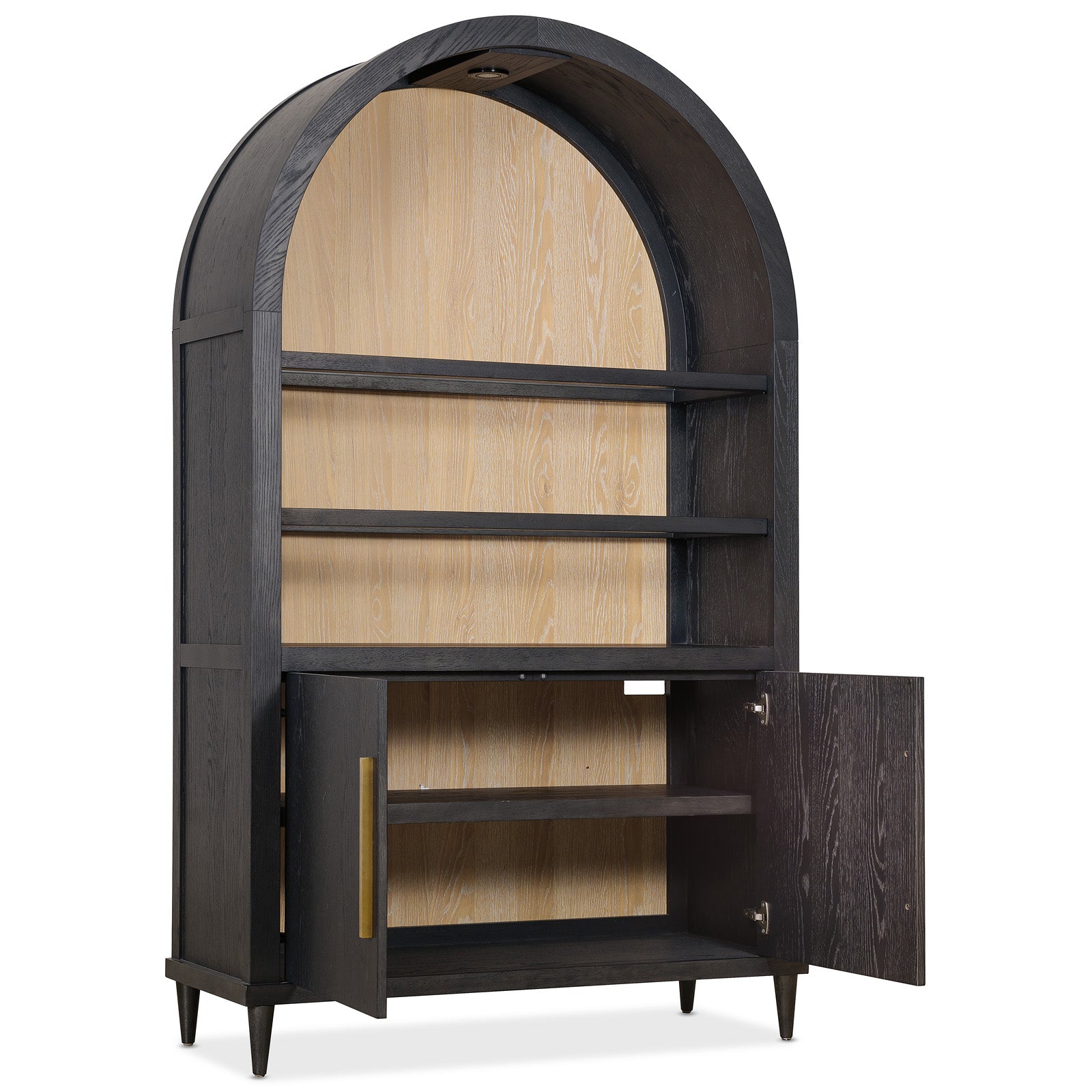 Timeless Curved Display Cabinet Hooker