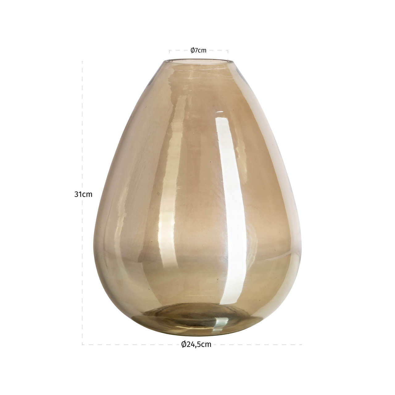 Noor Smoke Vase by Richmond Interiors