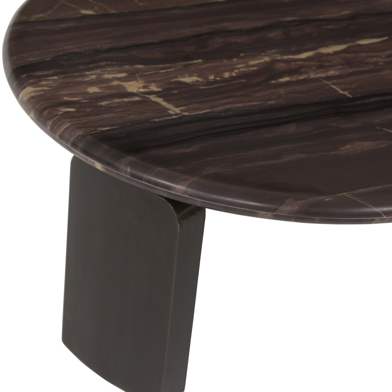 Menton Burgundy Marble Coffee Table Set of 2 by Richmond Interiors
