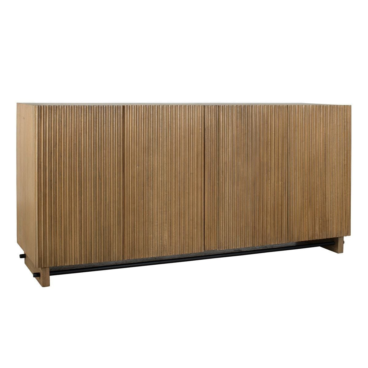 Kellem Natural Wood 4 Door Cabinet by Uttermost
