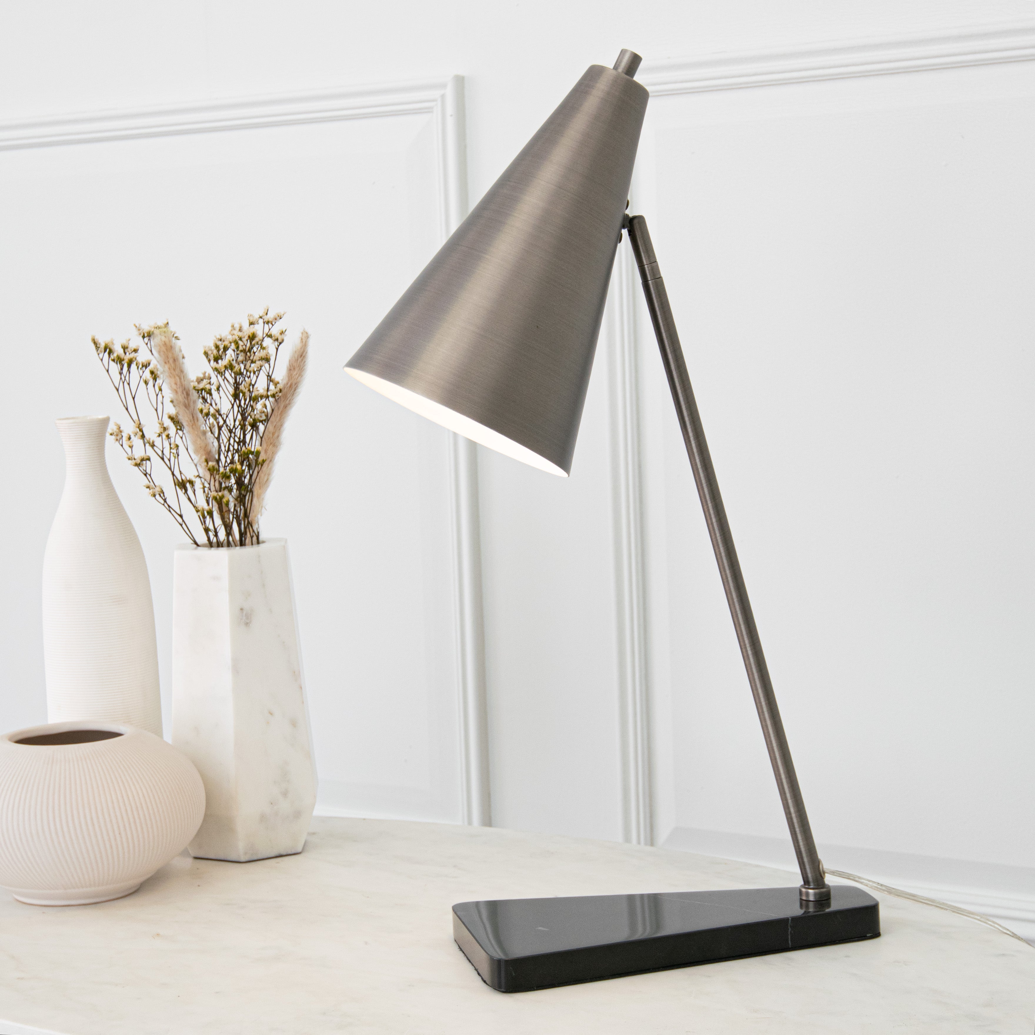 Henley Gunmetal Finish Desk Lamp by RV Astley