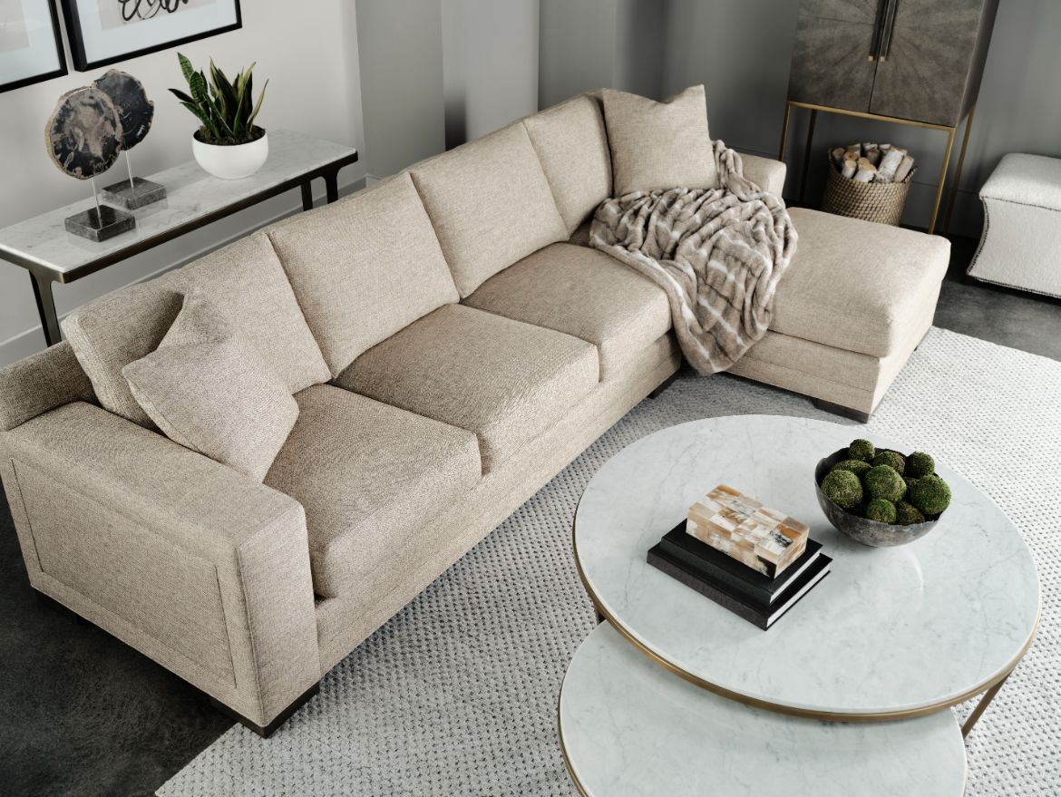 Small Round Coffee Table Fisher in Marble & Nickel by Theodore Alexander