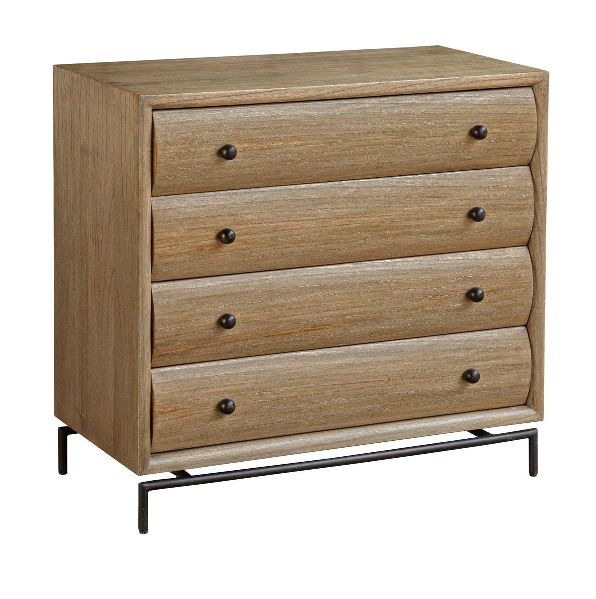 Millard Curved 4 Drawer Chest by Uttermost