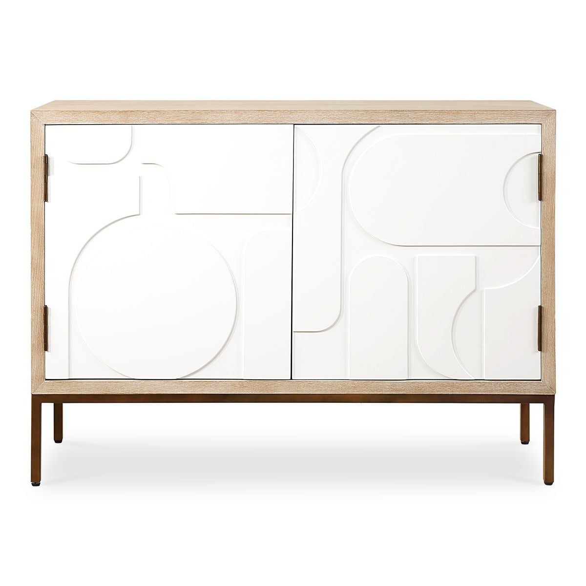 Weimar 2 Door White Cabinet by Uttermost