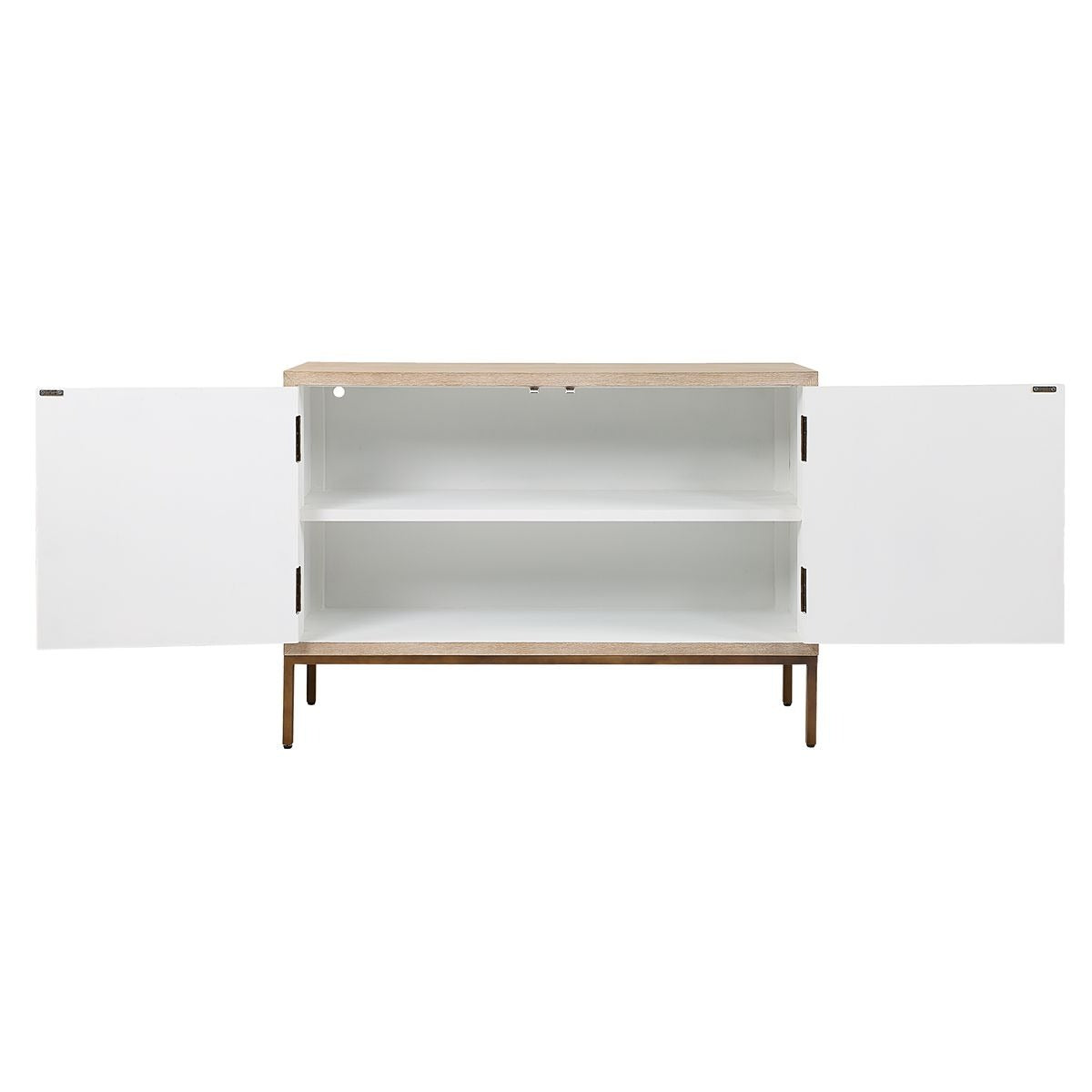 Weimar 2 Door White Cabinet by Uttermost