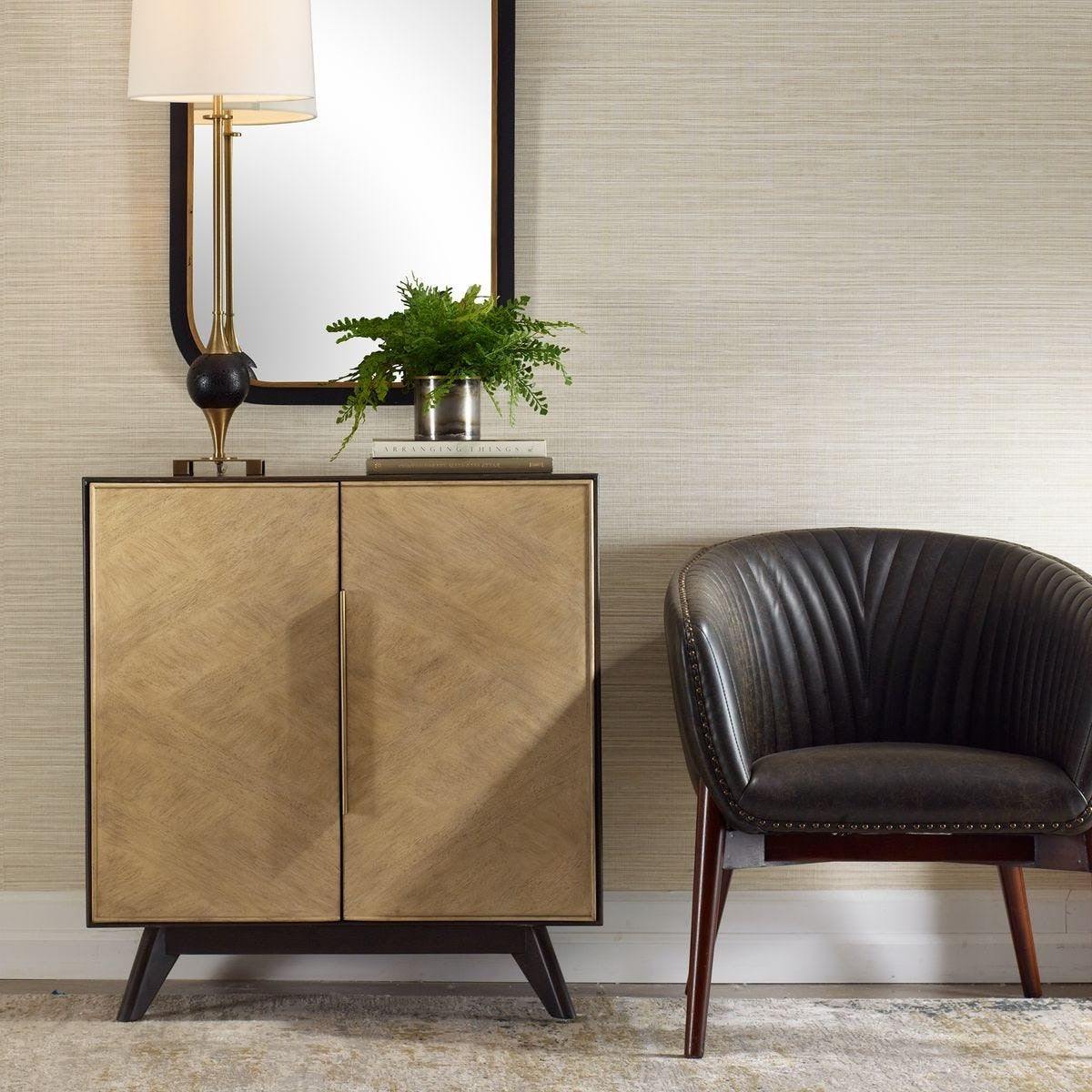 Reina Modern 2 Door Cabinet by Uttermost