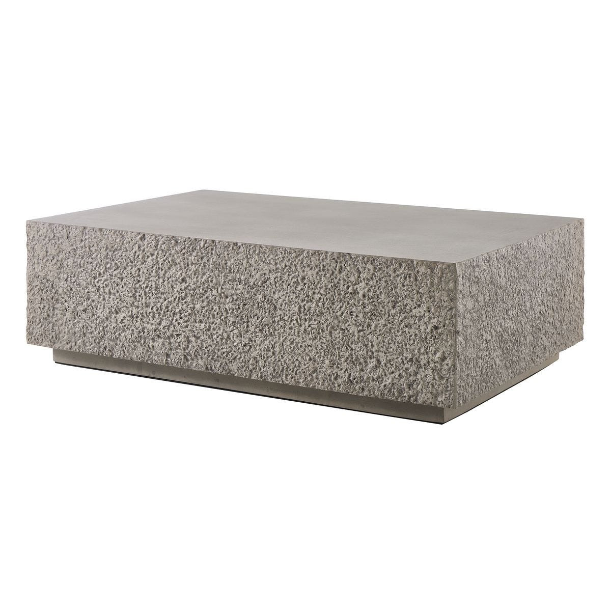 Hesston Outdoor Concrete Coffee Table by Uttermost