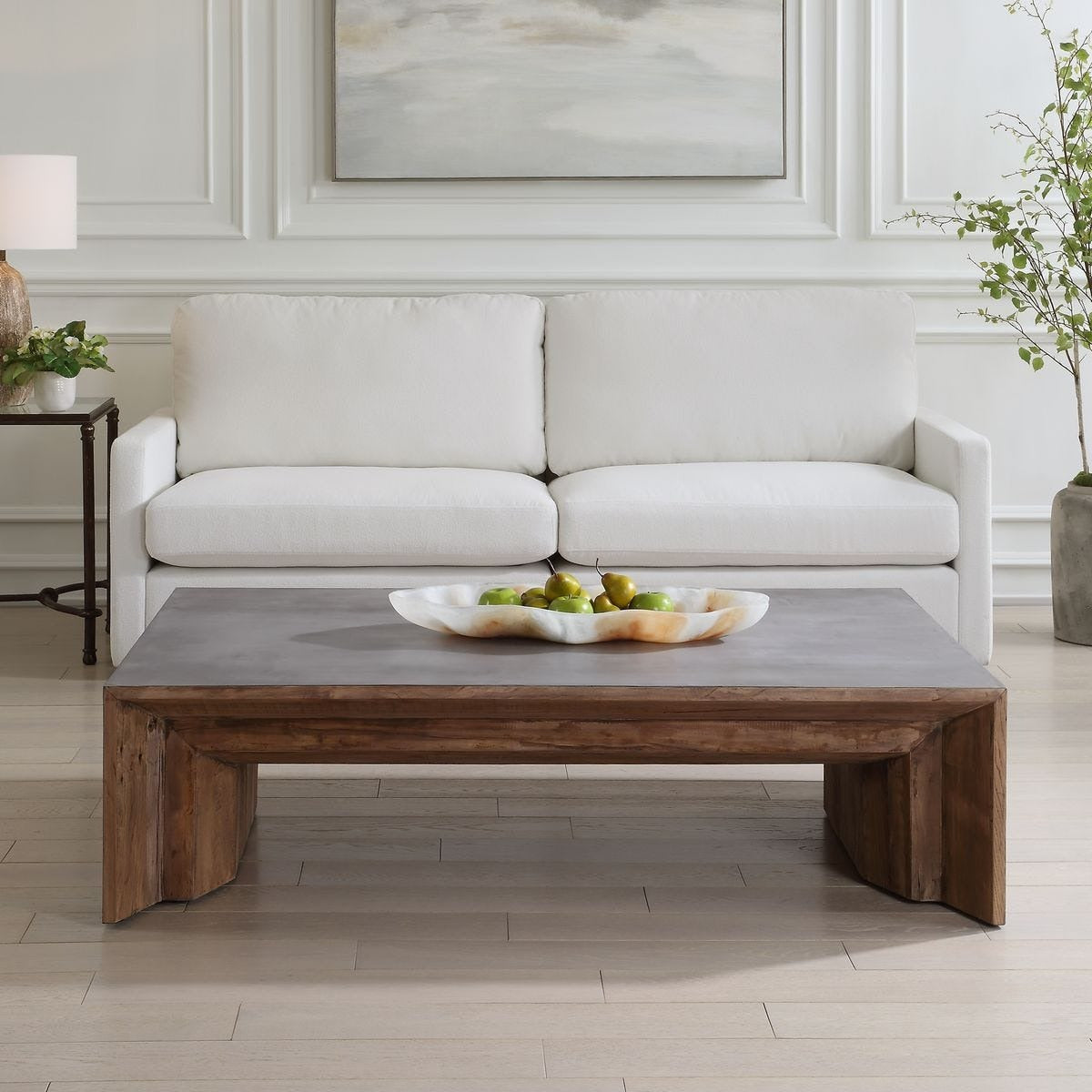 Vail Coffee Table in Grey Elm by Uttermost