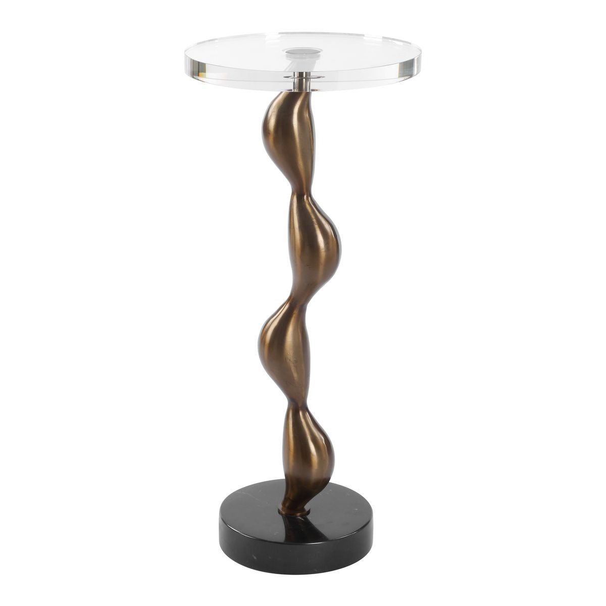 Remolino Bronze Drink Table by Uttermost