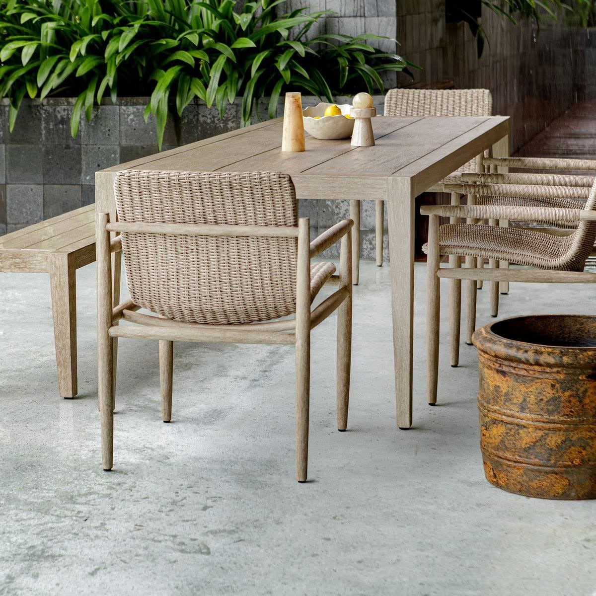 Sumba Wicker Outdoor Dining Chair by Uttermost