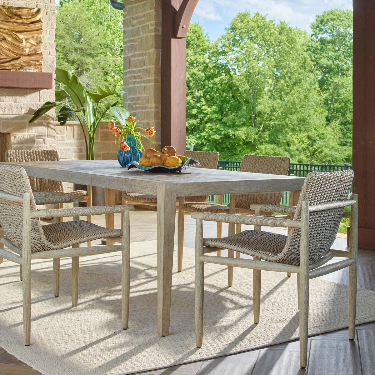 Sumba Wicker Outdoor Dining Chair by Uttermost
