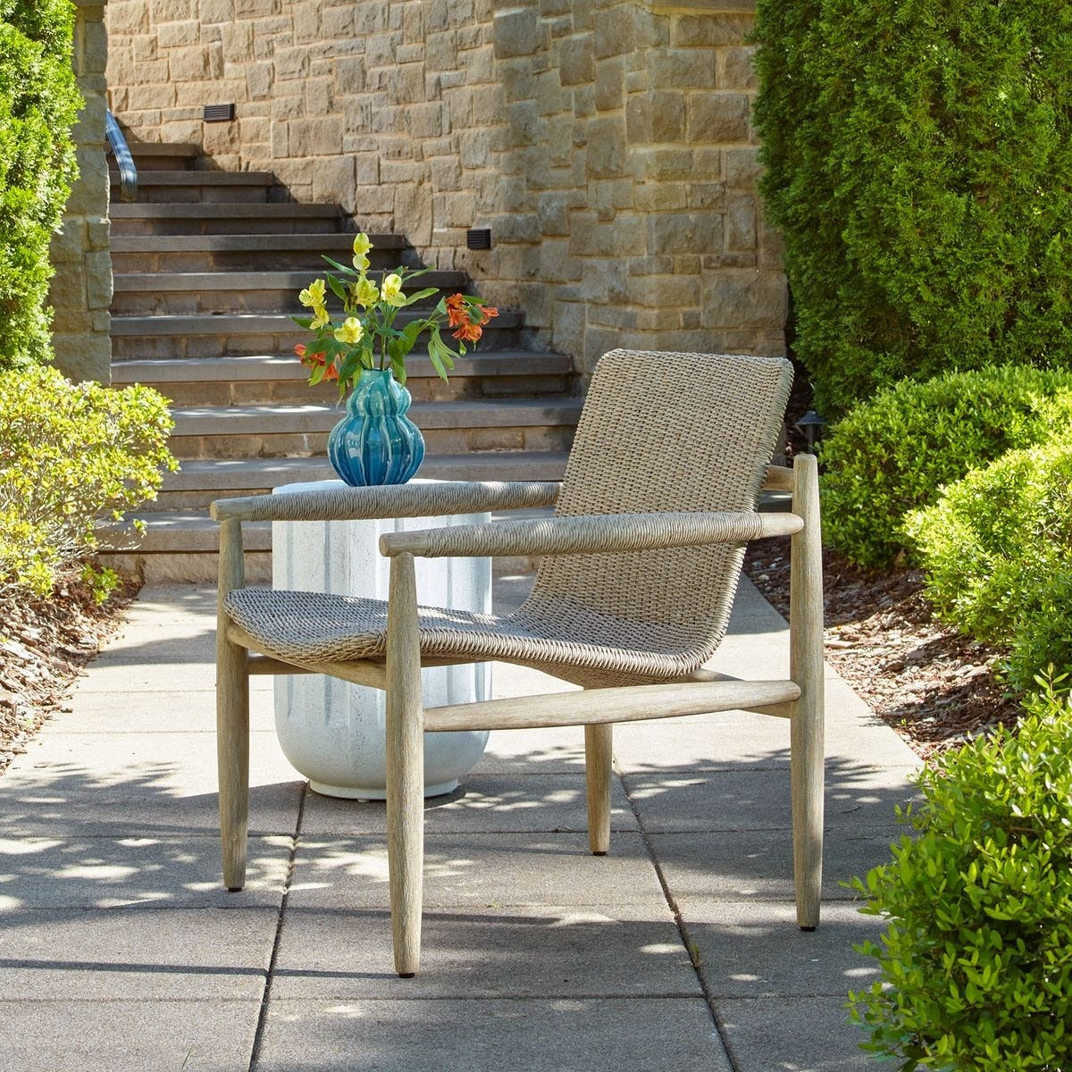 Sumba Wicker Outdoor Lounge Chair by Uttermost