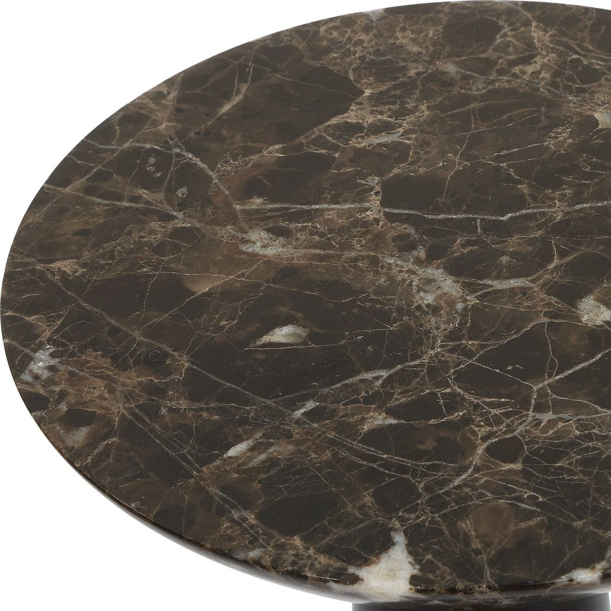 Hastings Accent Table in Brown Marble by Uttermost