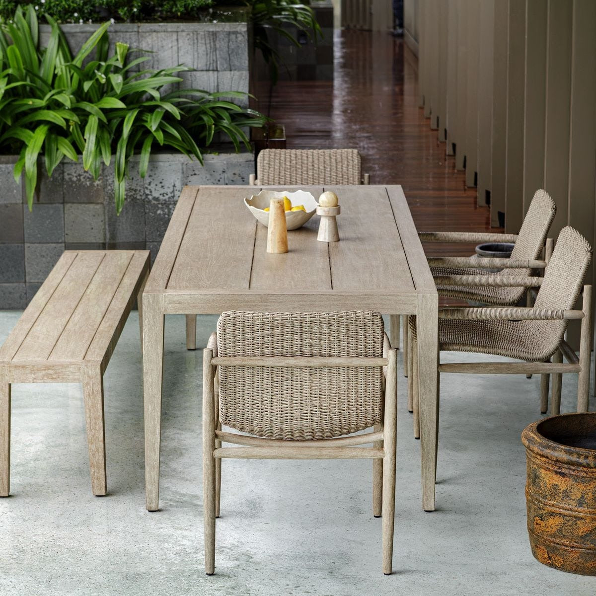 Kirkham Indoor-Outdoor Dining Table by Uttermost