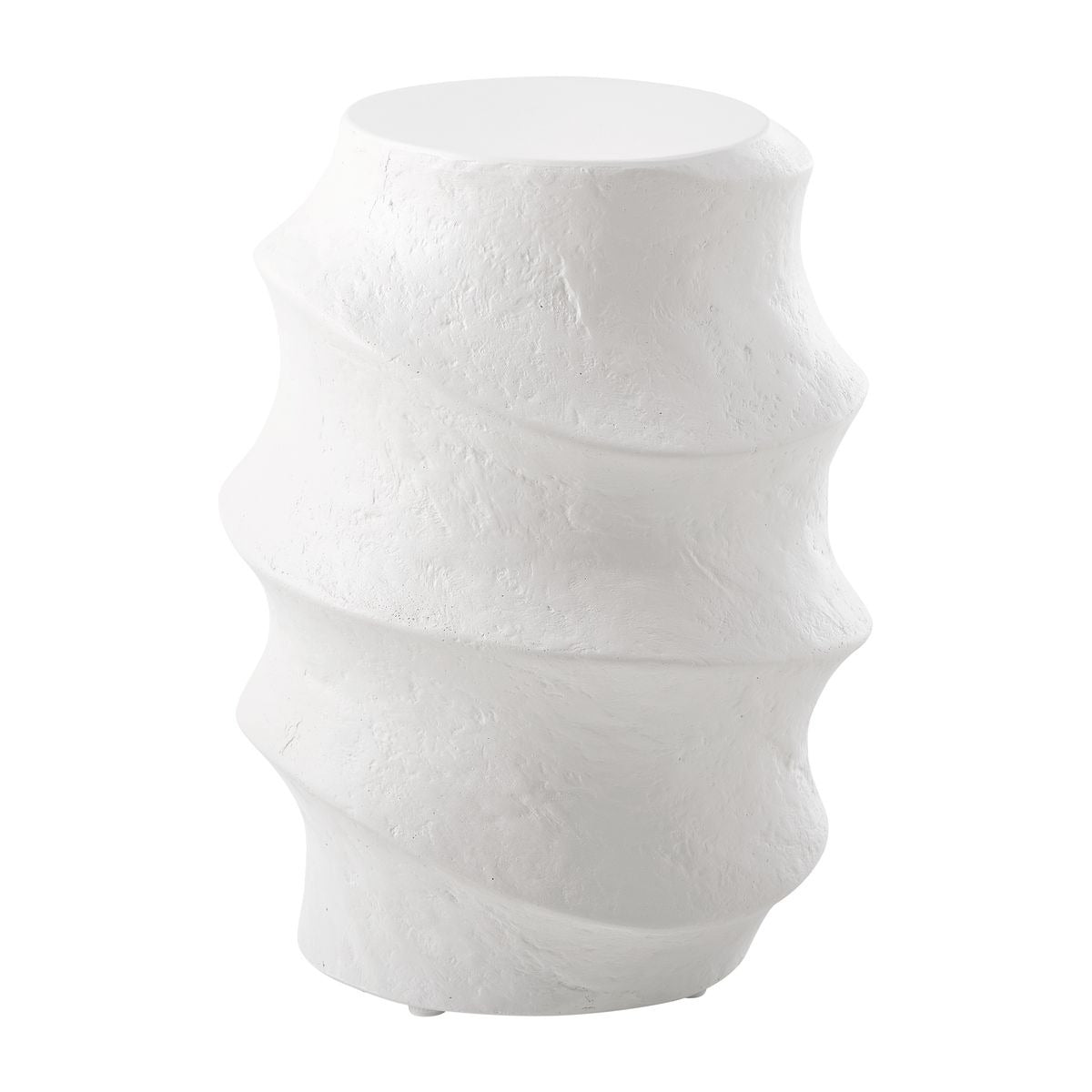 Winded Outdoor White Accent Table by Uttermost