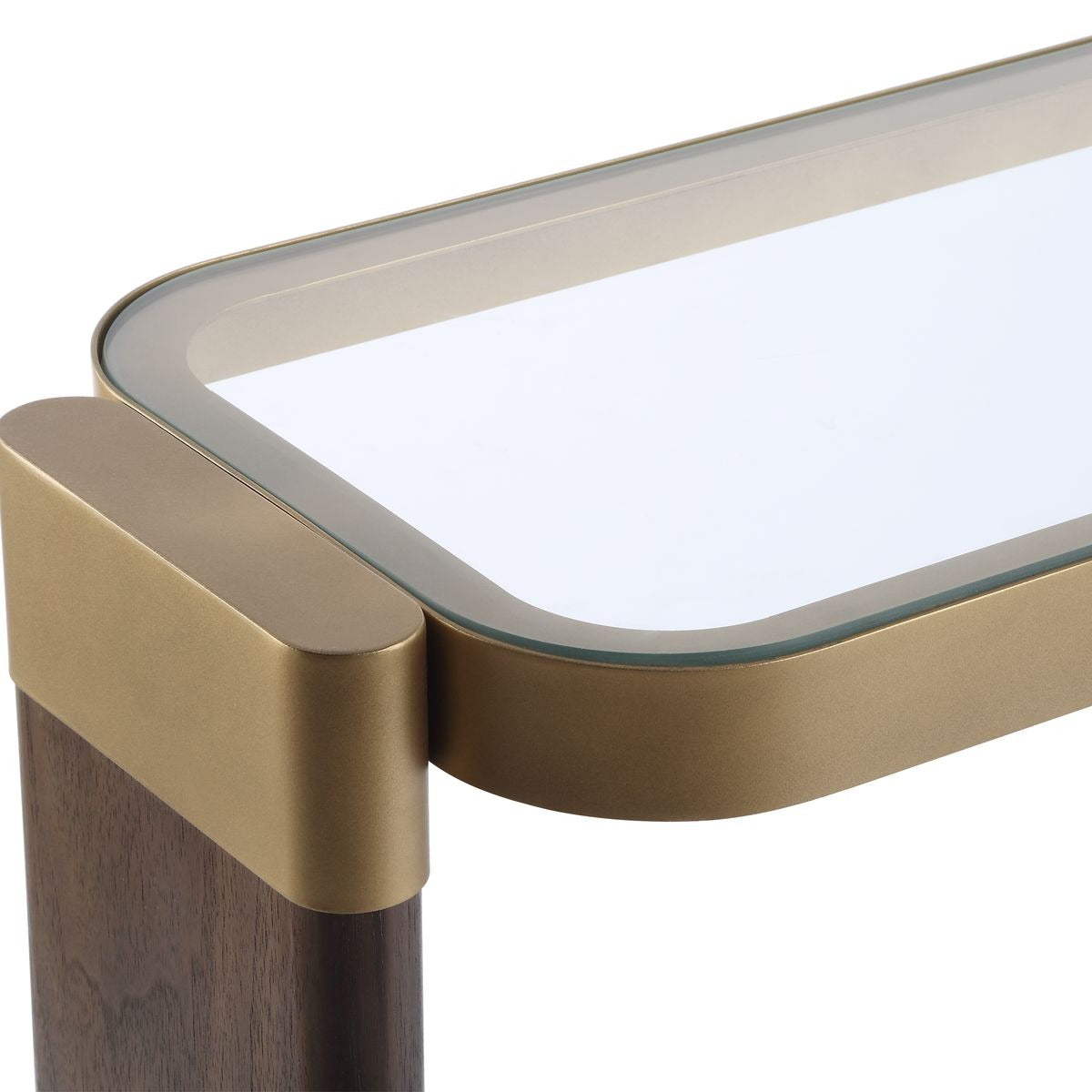 Ryles Glass Console Table by Uttermost
