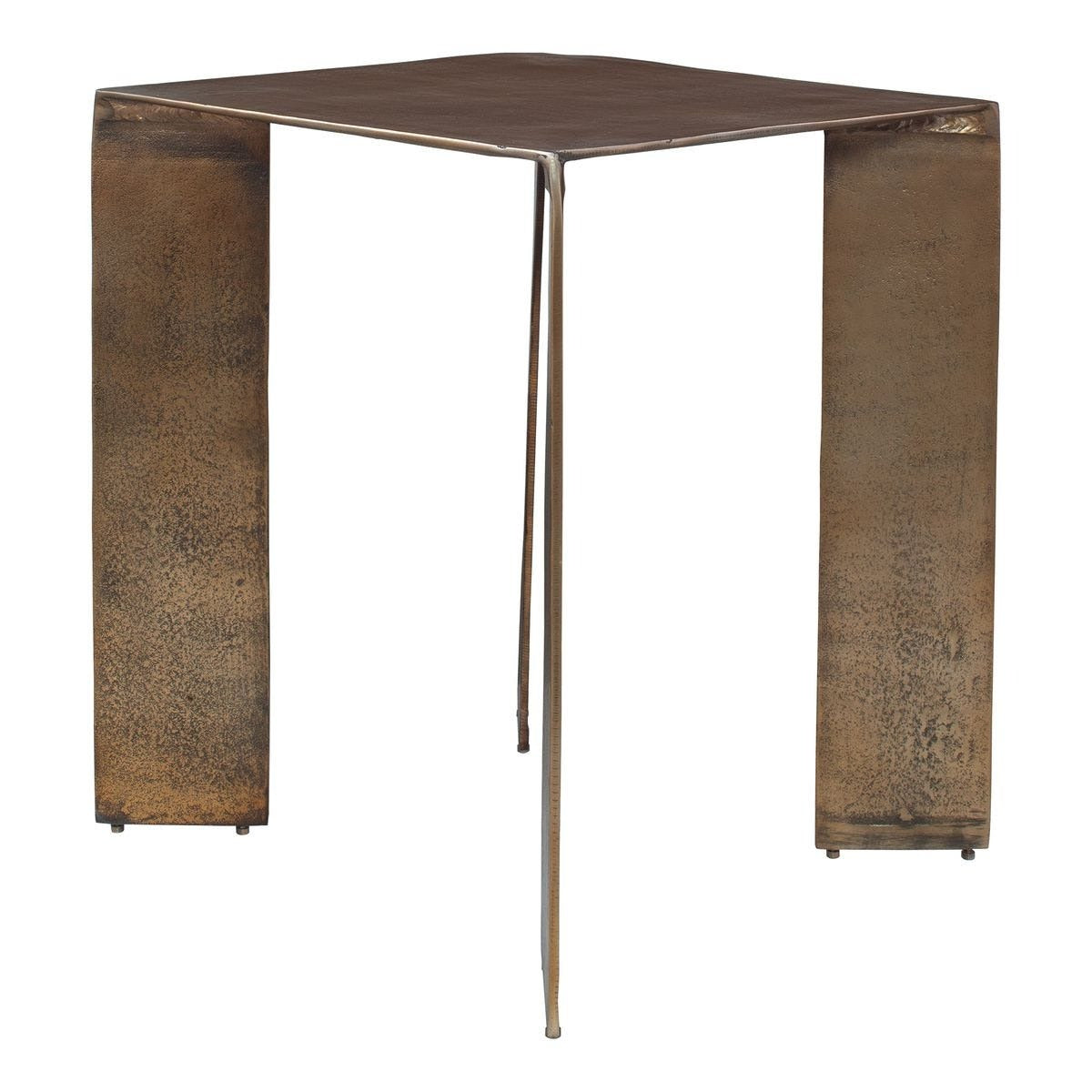 Reade Indoor-Outdoor Accent Table in Brass by Uttermost