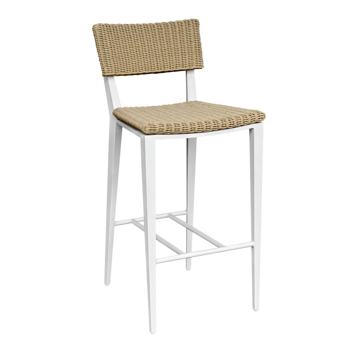 Calbas White Outdoor Bar Stool by Uttermost
