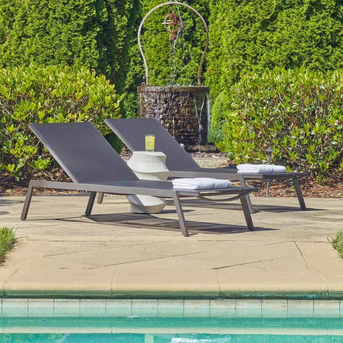 Bea Outdoor Pool Chaise by Uttermost