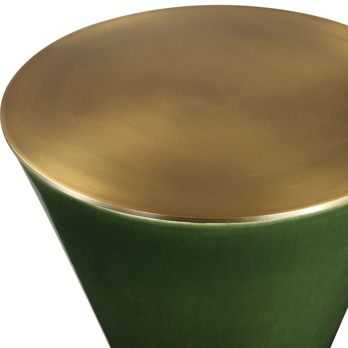 Ronde Jade Green Drink Table by Uttermost