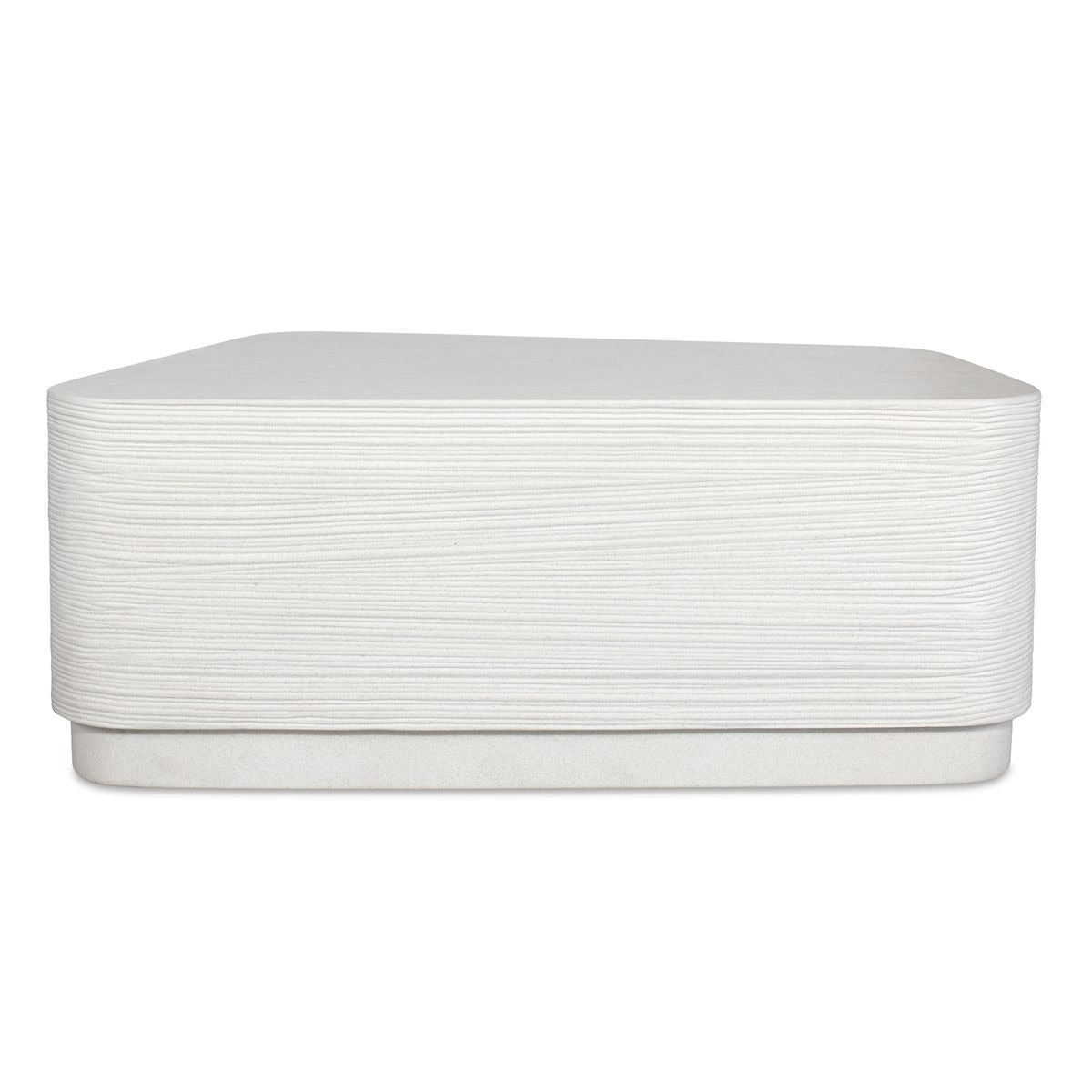 Saltwater Concrete Coffee Table in White by Uttermost