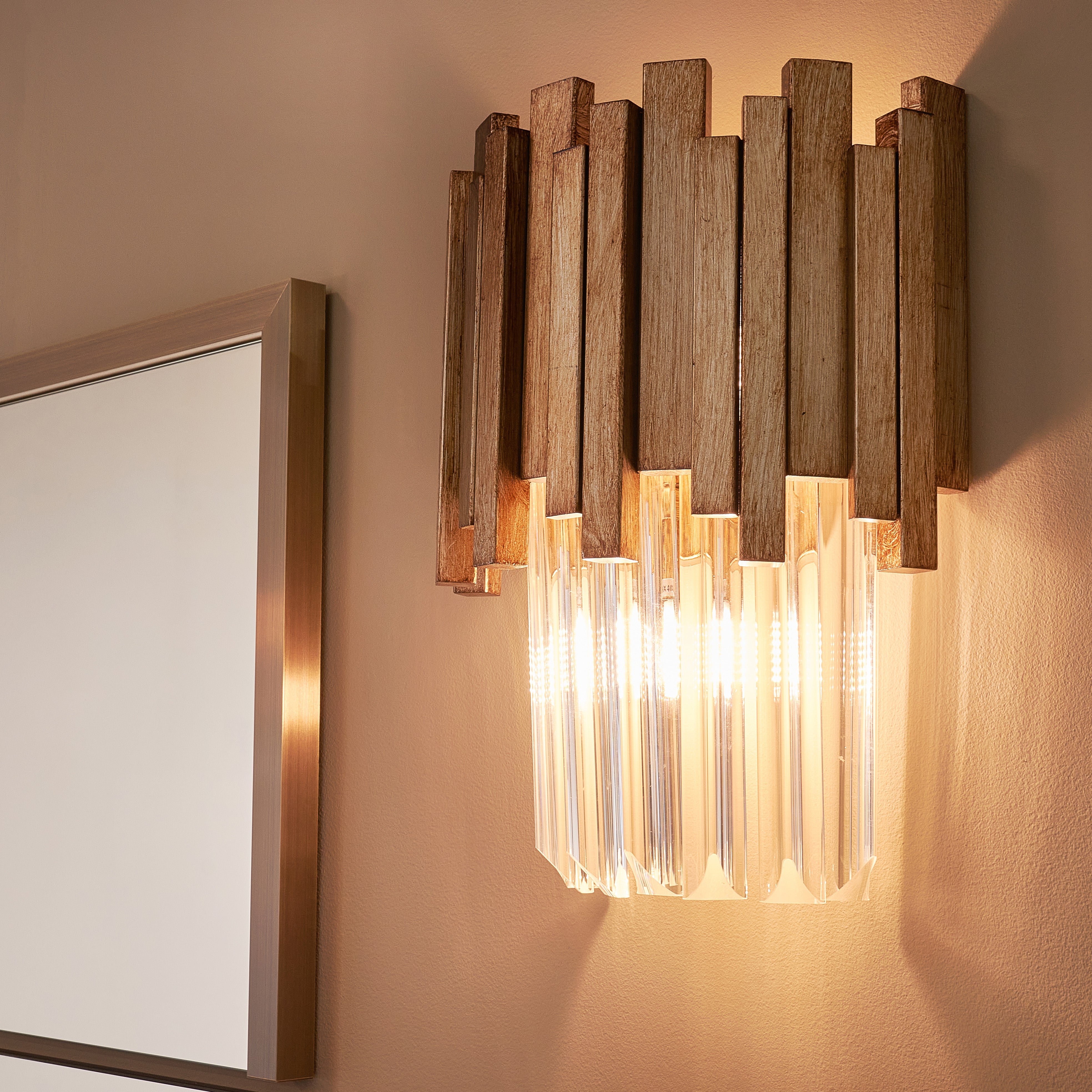 Maive Painted Gold & Glass Wall Light by RV Astley