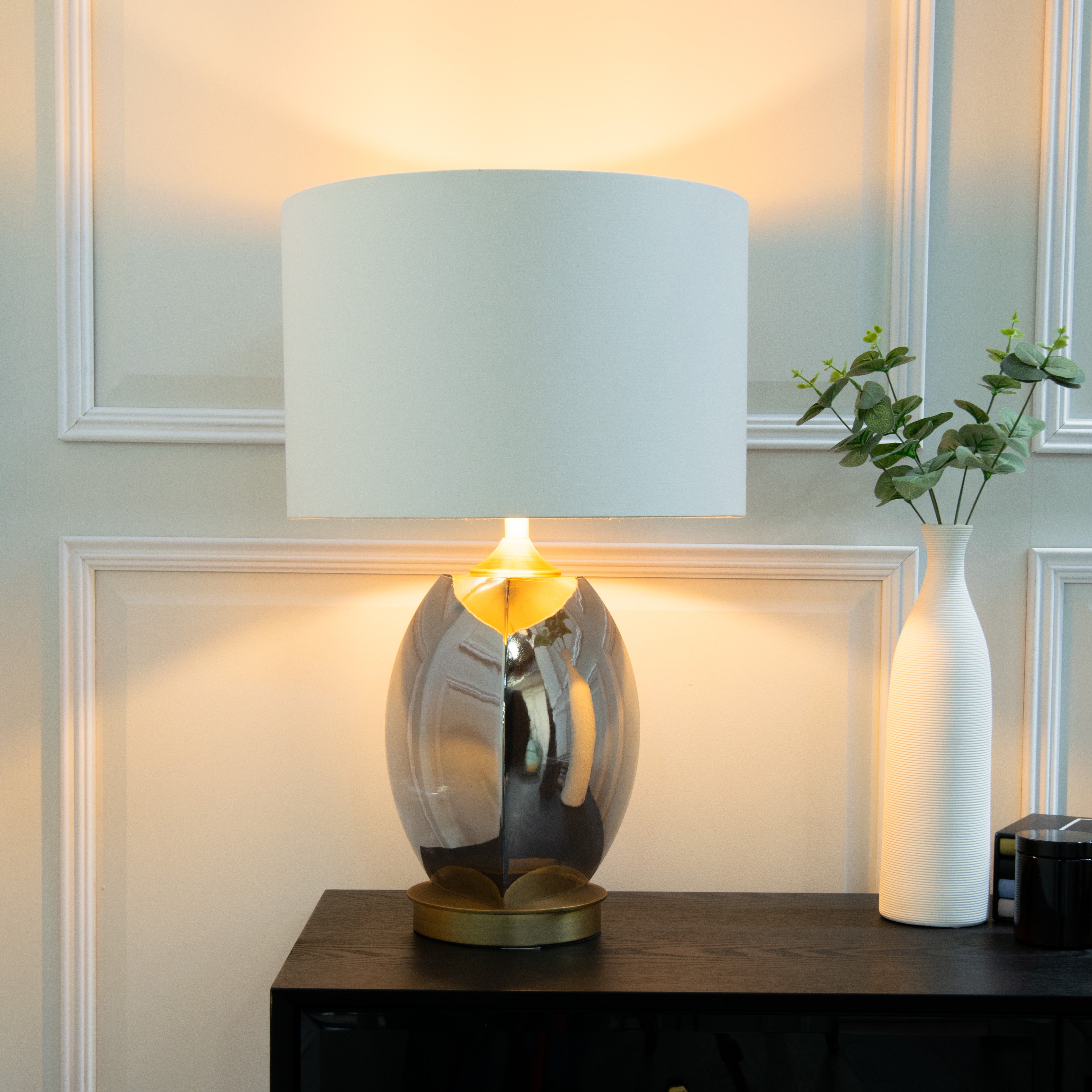 Talence Antique Brass Table Lamp by RV Astley