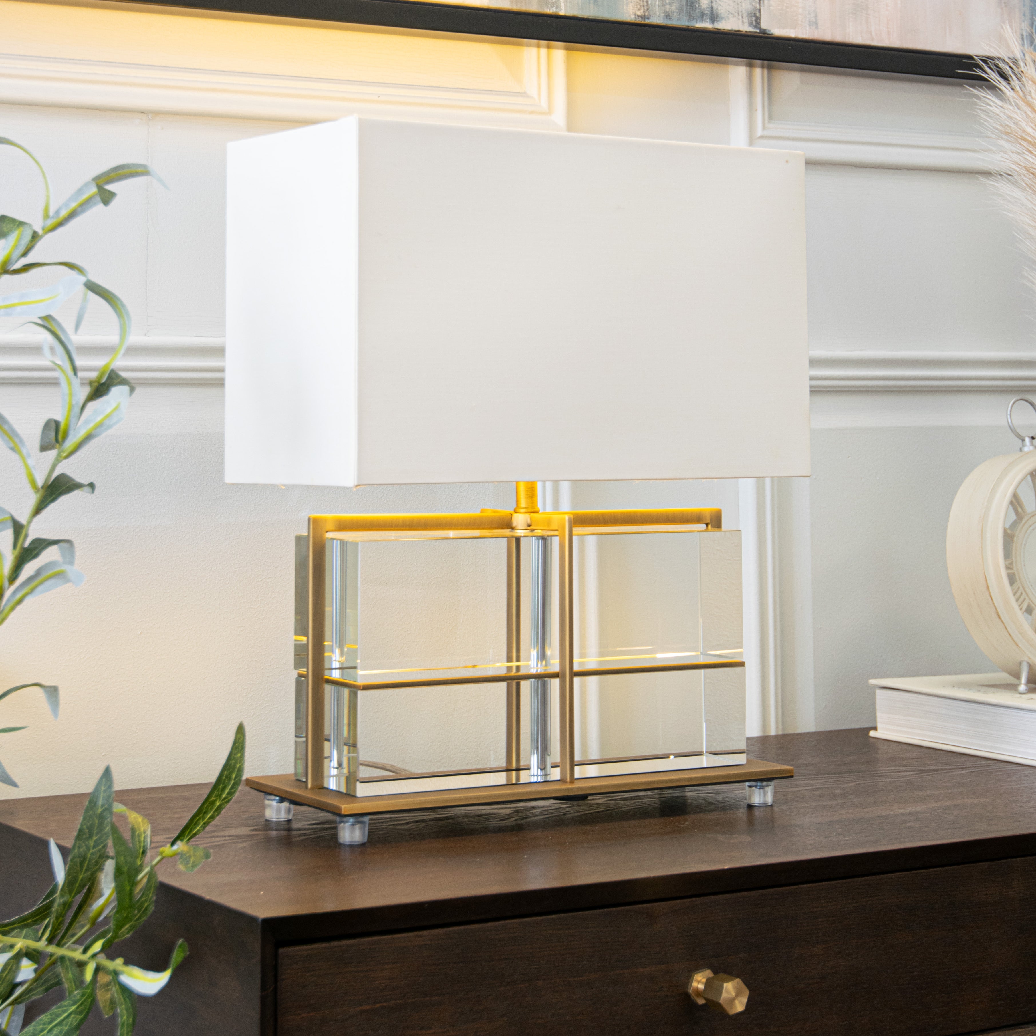 Rune Crystal Table Lamp by RV Astley