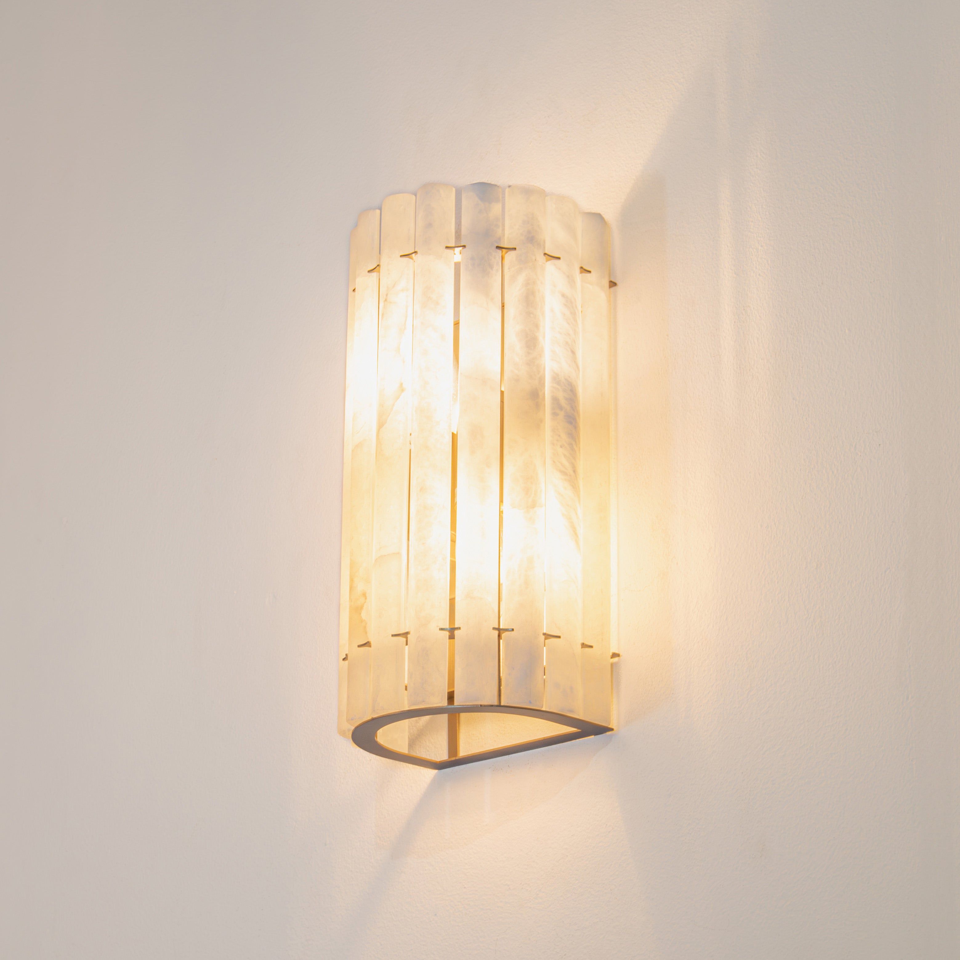 Morven Bronze & Alabaster Wall Lamp by RV Astley