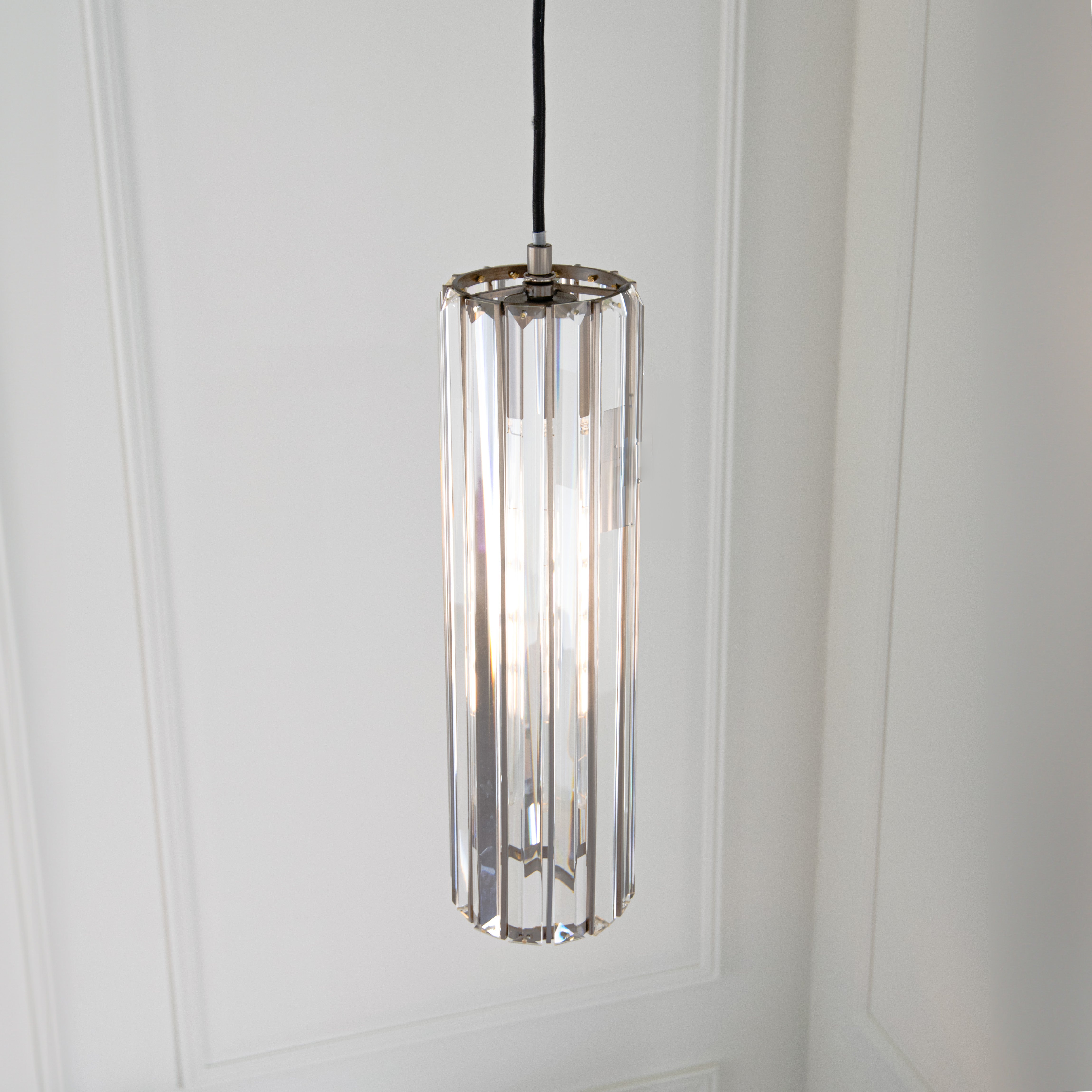 Reagan Bronze & Crystal Pendant Light by RV Astley