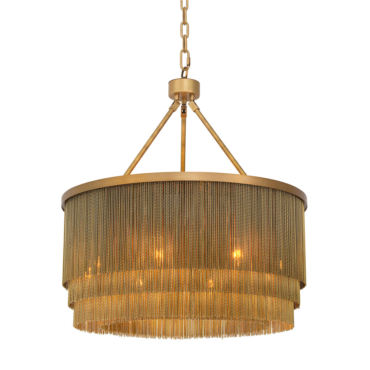 Chandelier Tissot Small Antique Brass Finish Eichholtz