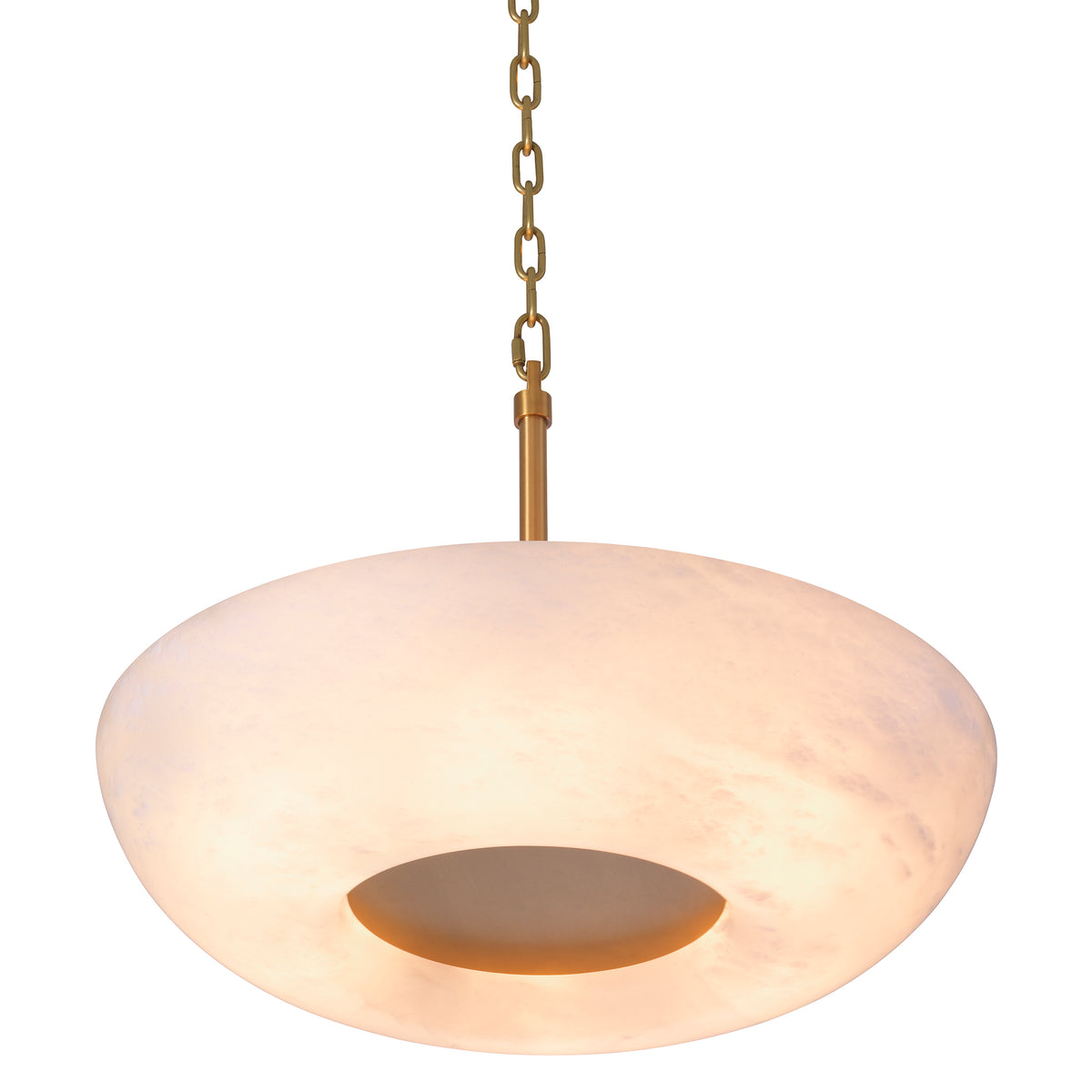 Pendant Ariano Antique Brass Finish Alabaster Eichholtz