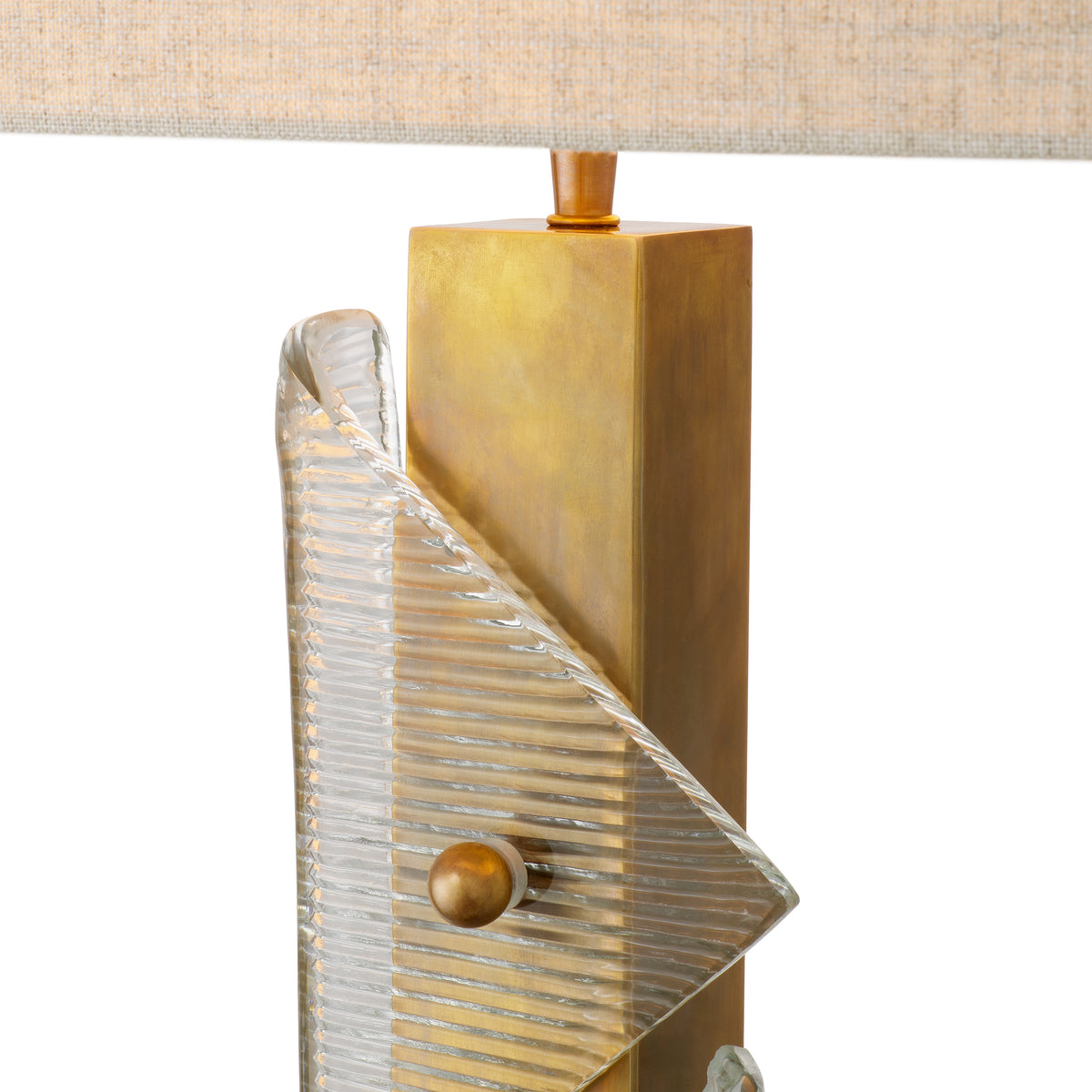 Table Lamp Mirabella Vintage Brass Finish Incl Shade Eichholtz