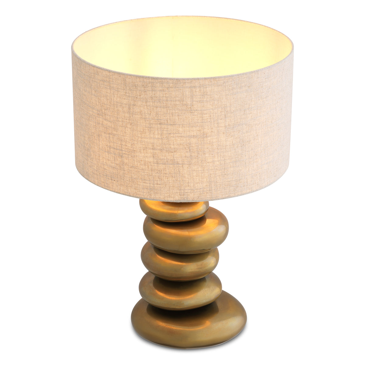 Table Lamp Kallisto Vintage Brass Finish Incl Shade Eichholtz