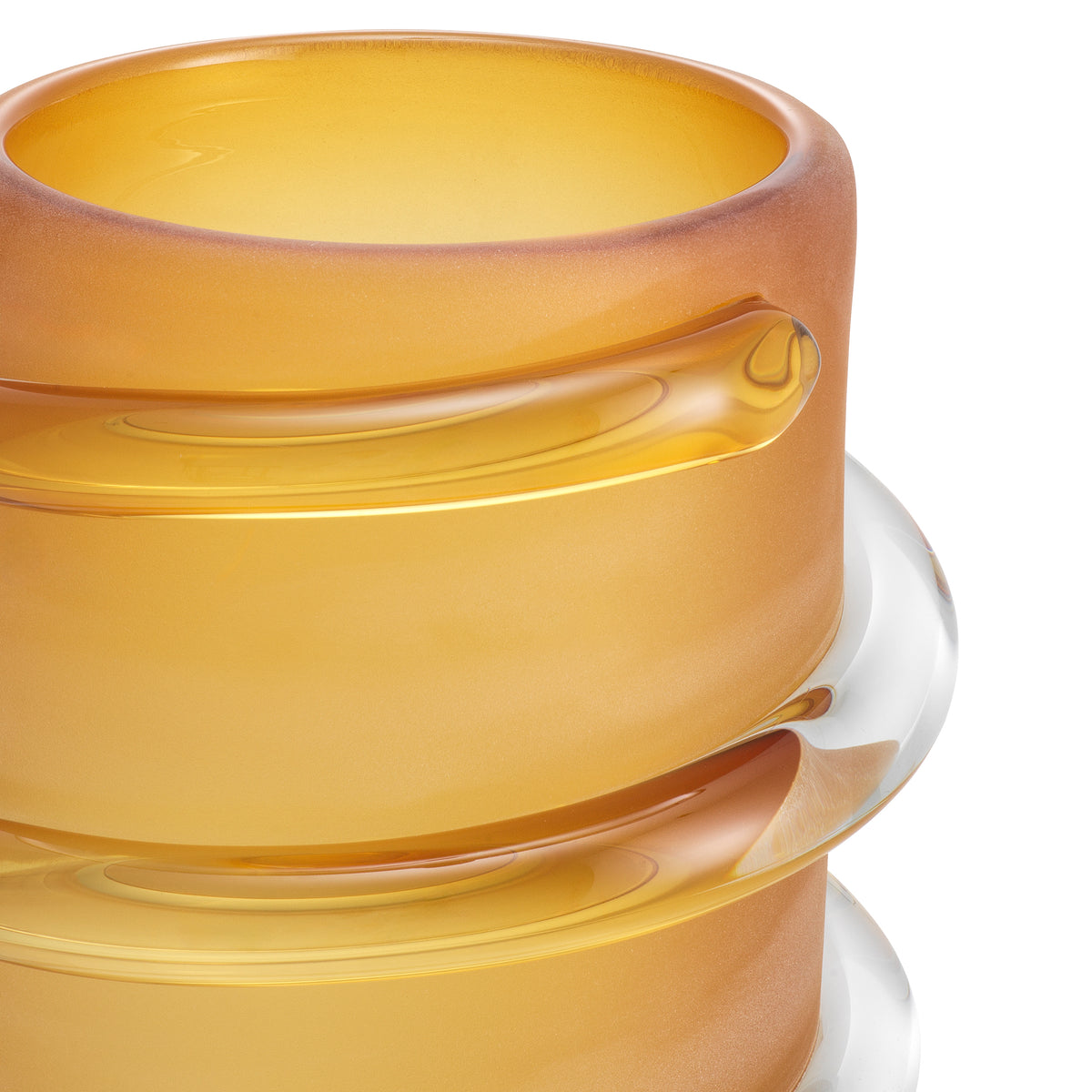 Vase Eliano Small Frosted Amber Glass Eichholtz
