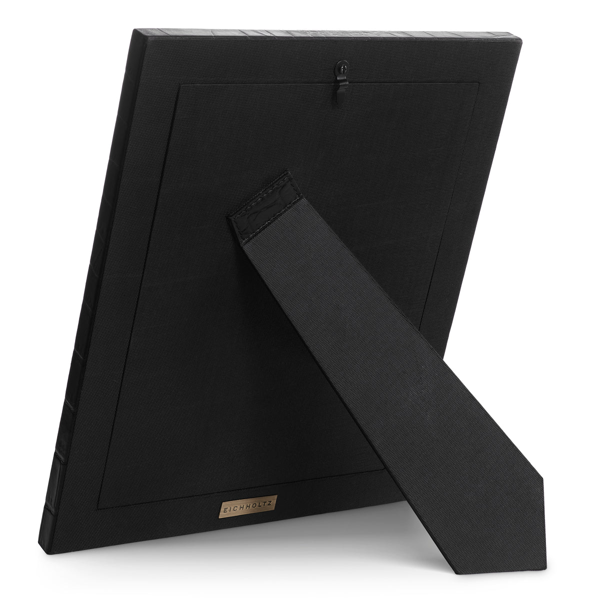 Picture Frame Scaleo Croco Embossed Black Leather Set Of 2 Eichholtz