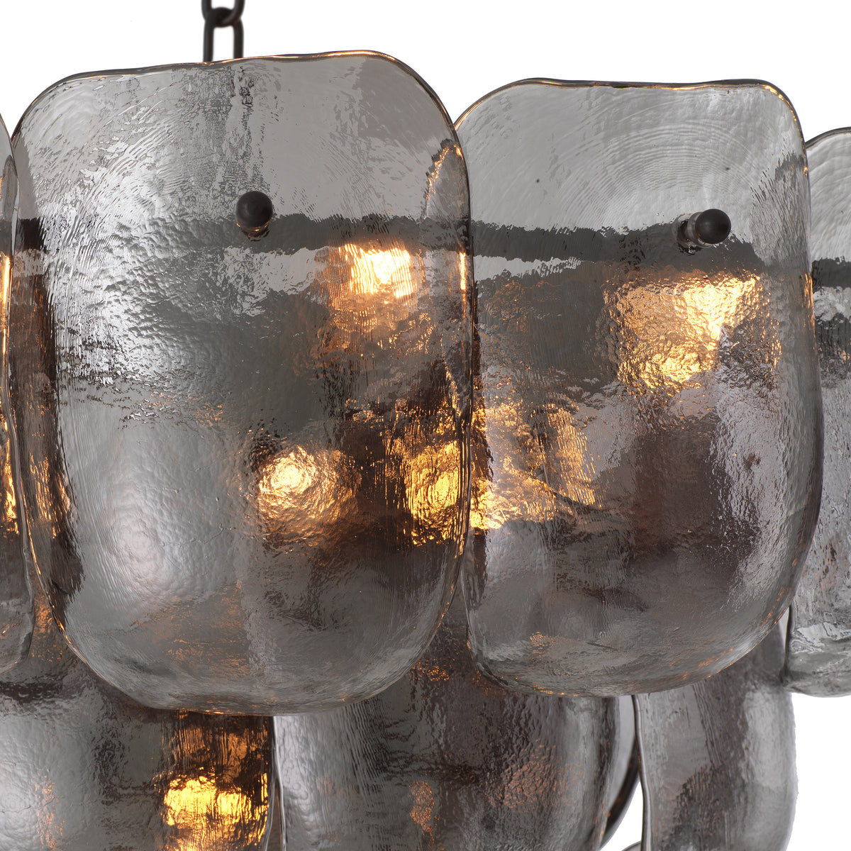 Chandelier Gustave Smoke Glass Eichholtz