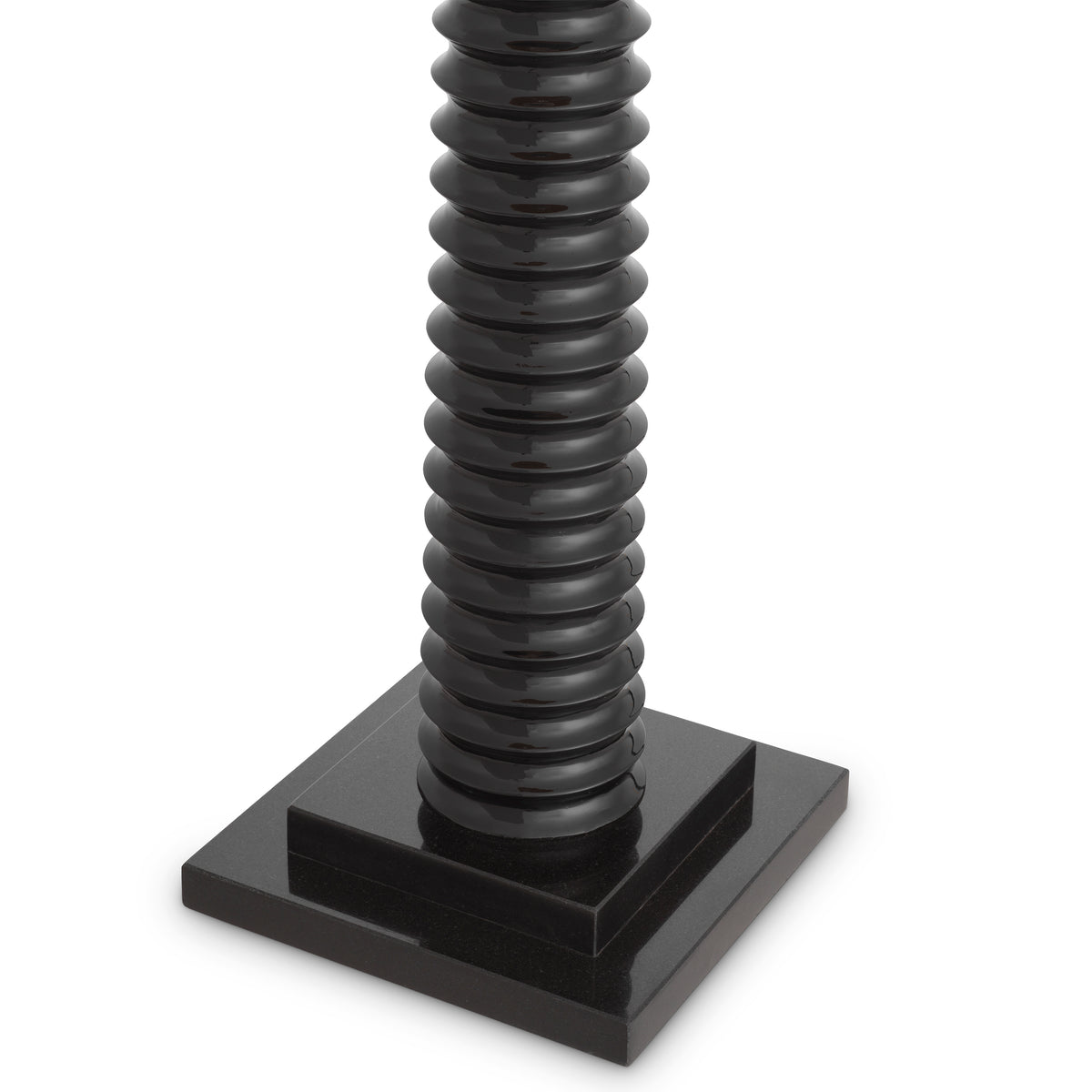 Floor Lamp Callao Piano Black Finish Incl Shade Eichholtz