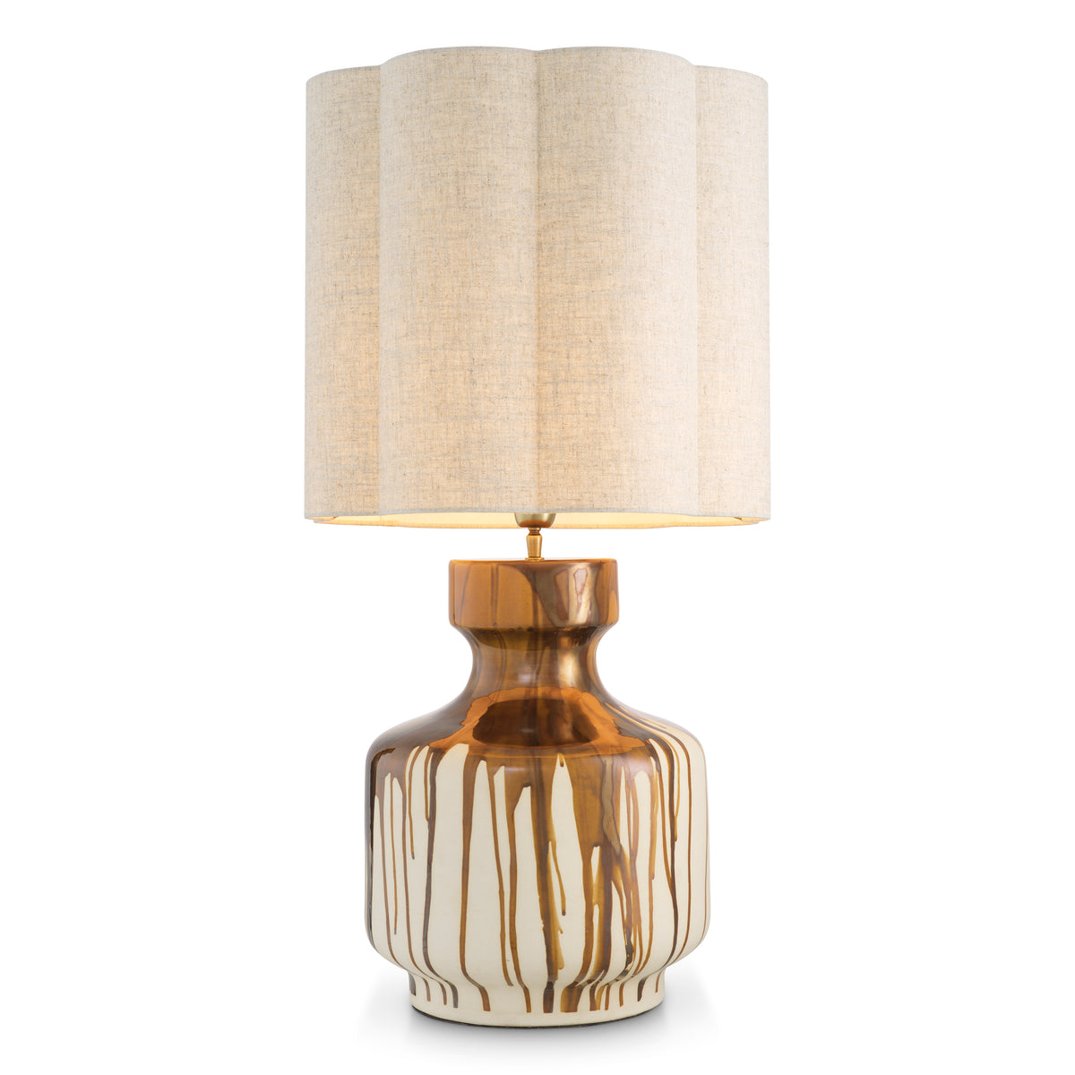 Table Lamp Lorena Brown Finish Incl Shade Eichholtz