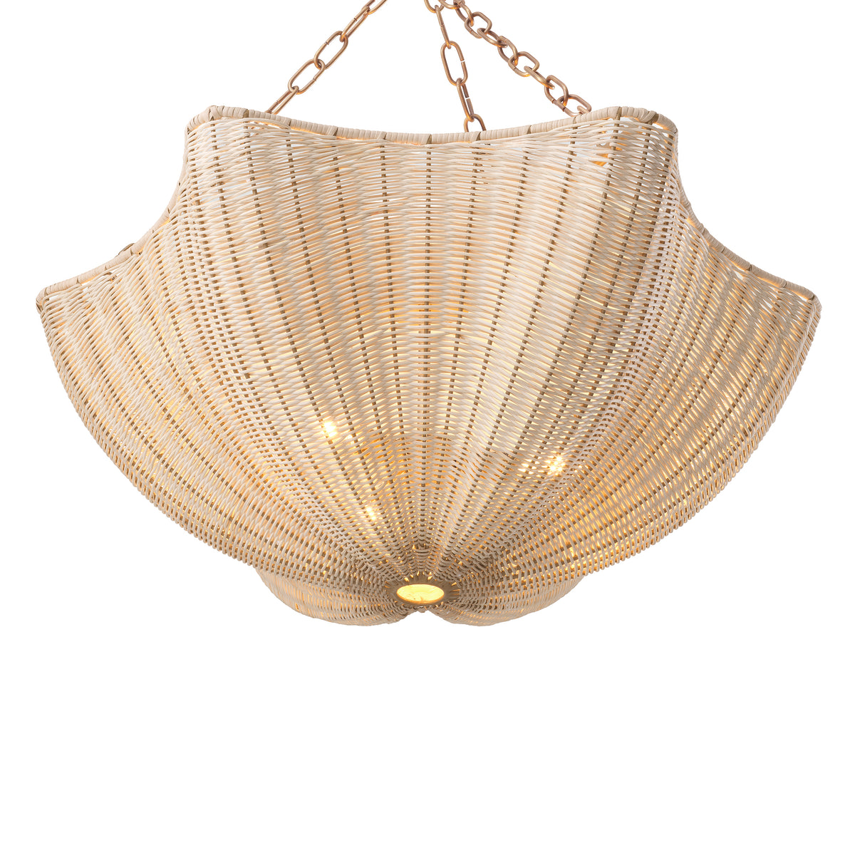Chandelier Los Palmos Natural Rattan Eichholtz
