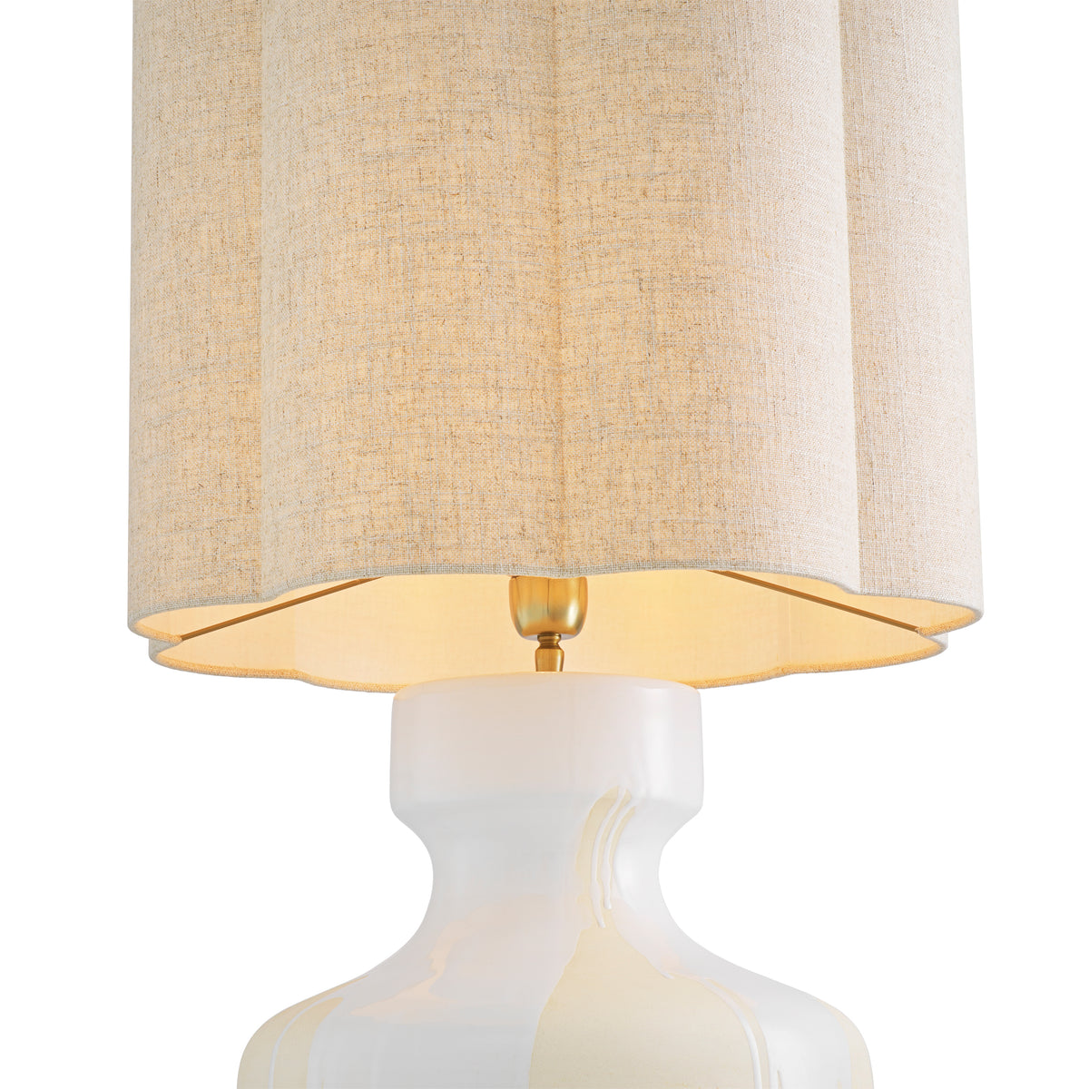 Table Lamp Lorena White Finish Incl Shade Eichholtz