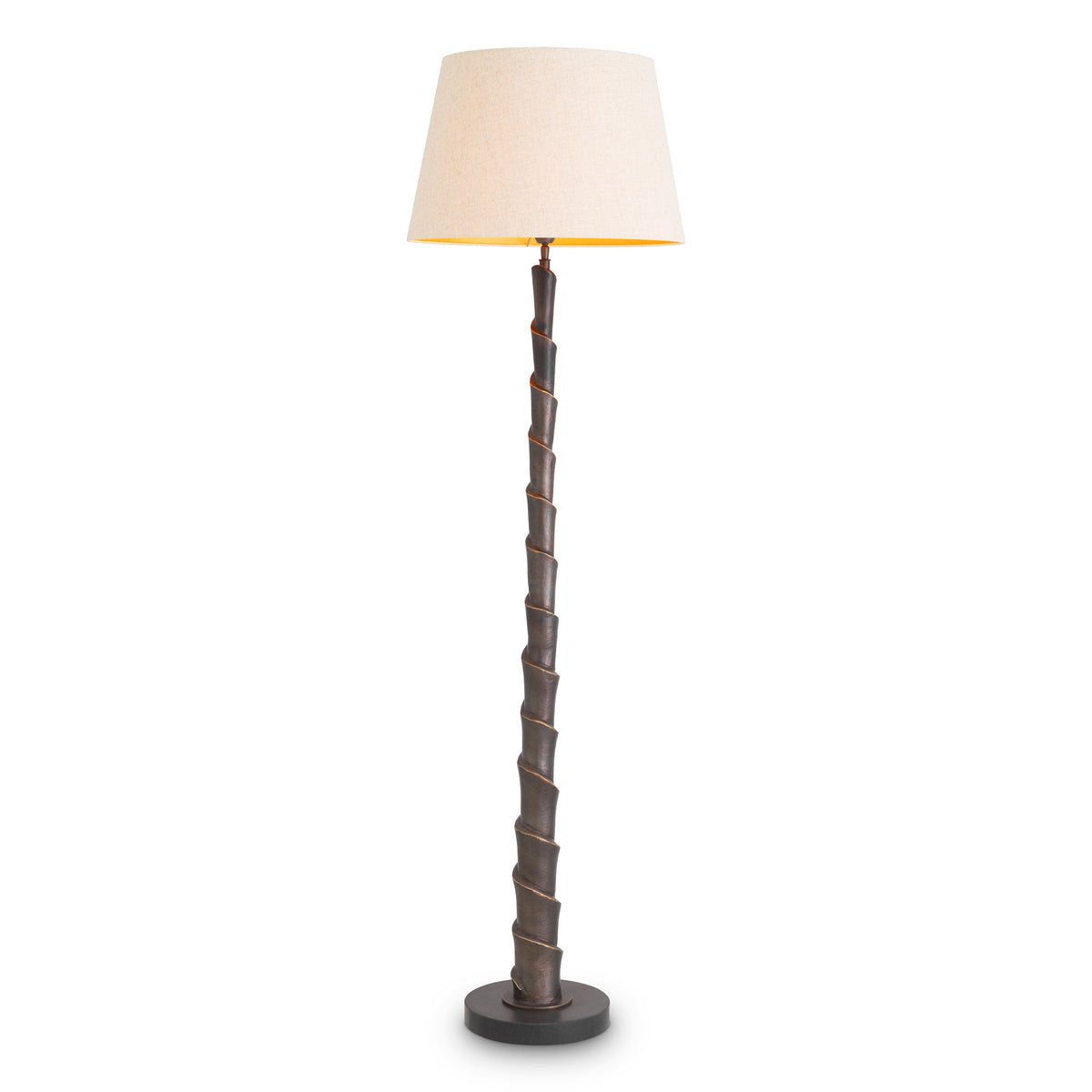 Floor Lamp Riverbank Bronze Highlight Finish Incl Shade Eichholtz
