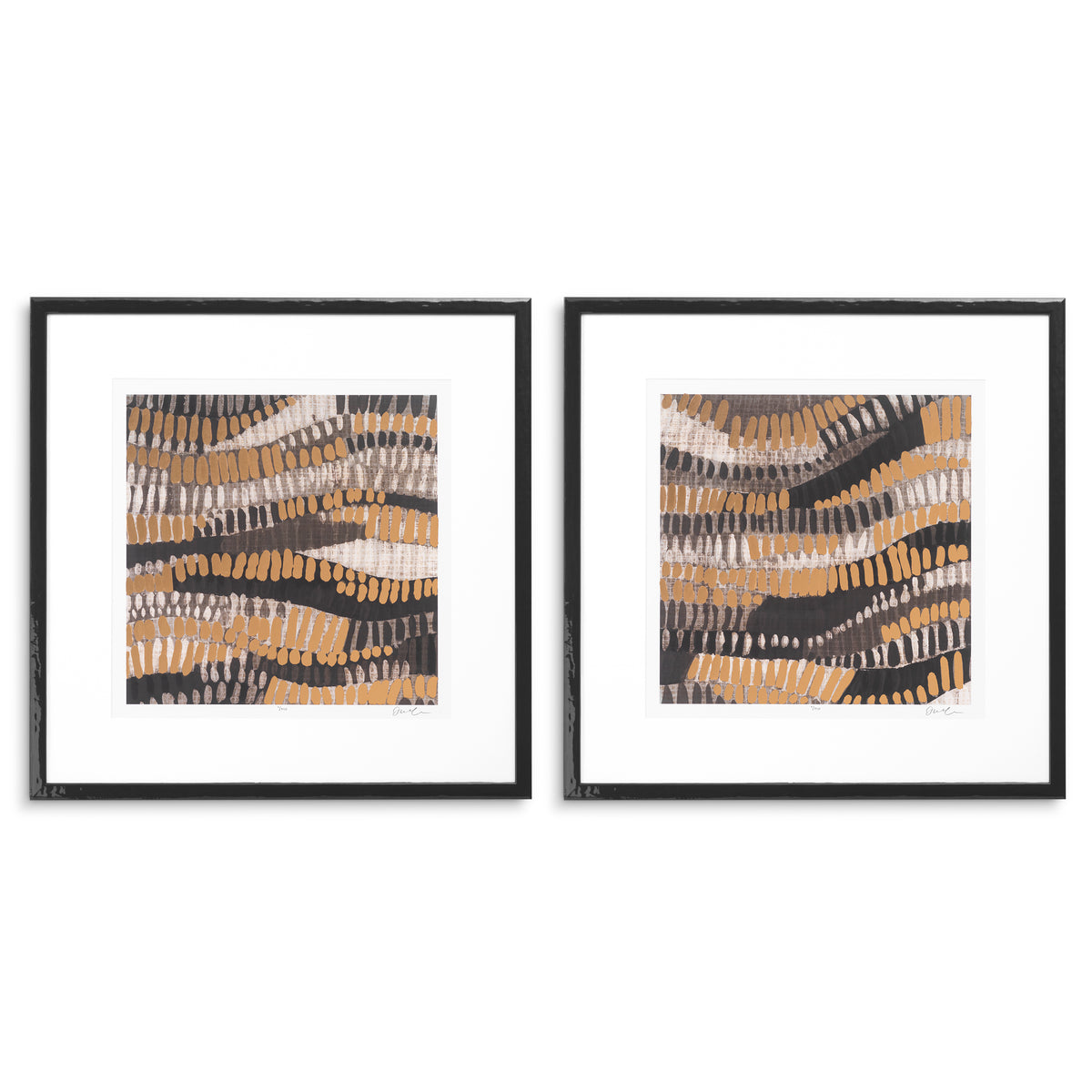 Print Metallic Undulation By June Erica Vess Set Of 2 Eichholtz