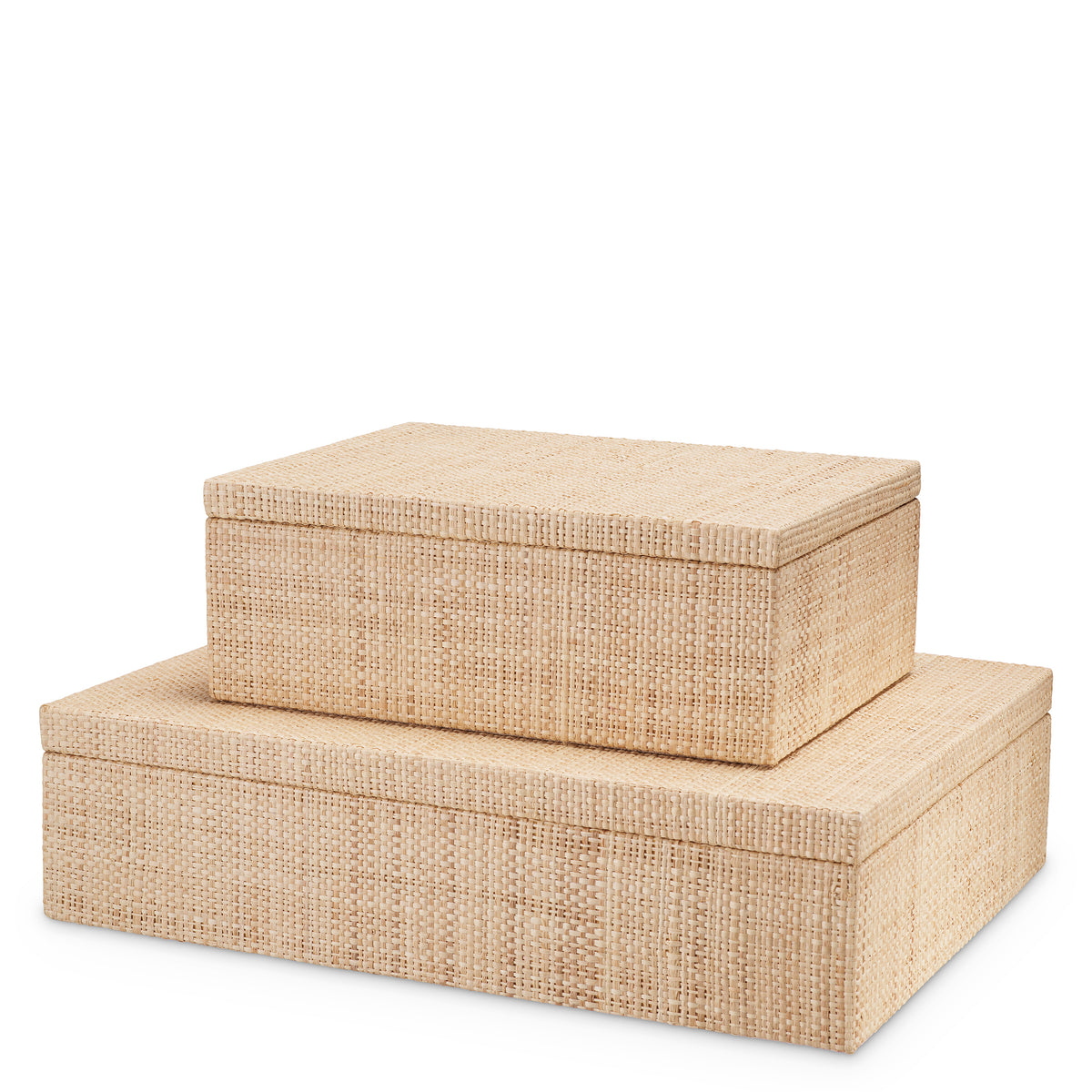 Box Cadiz Large Natural Raffia Eichholtz